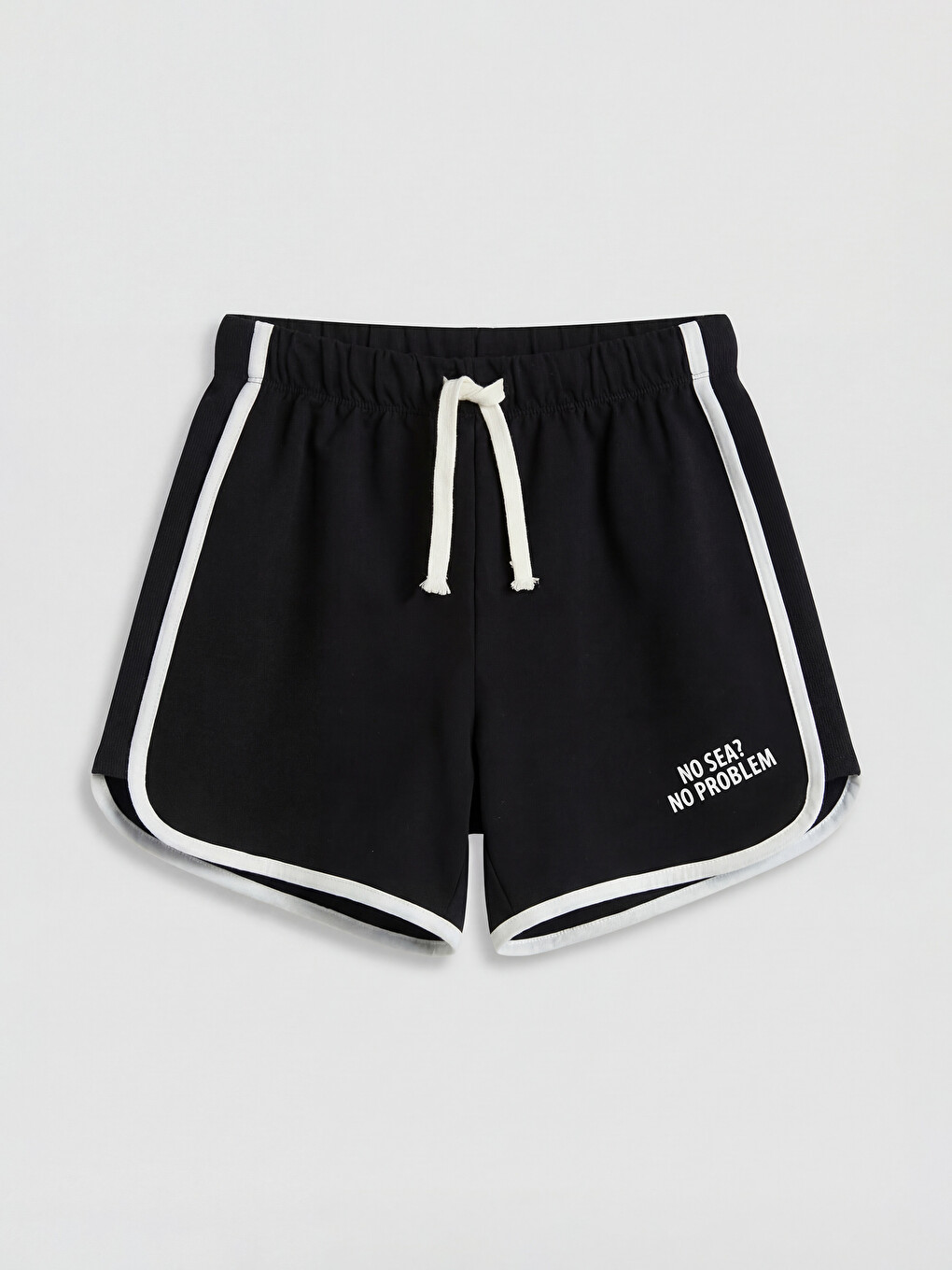 Elastic Waist Miami Printed Girls' Shorts