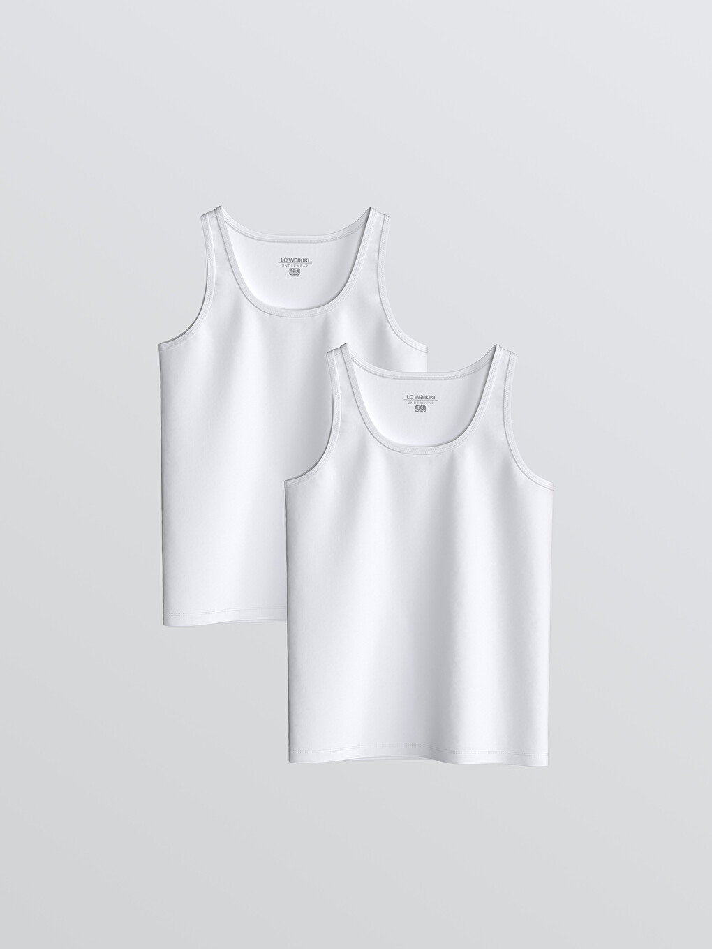Crew Neck Boys' Vest 2 Pack