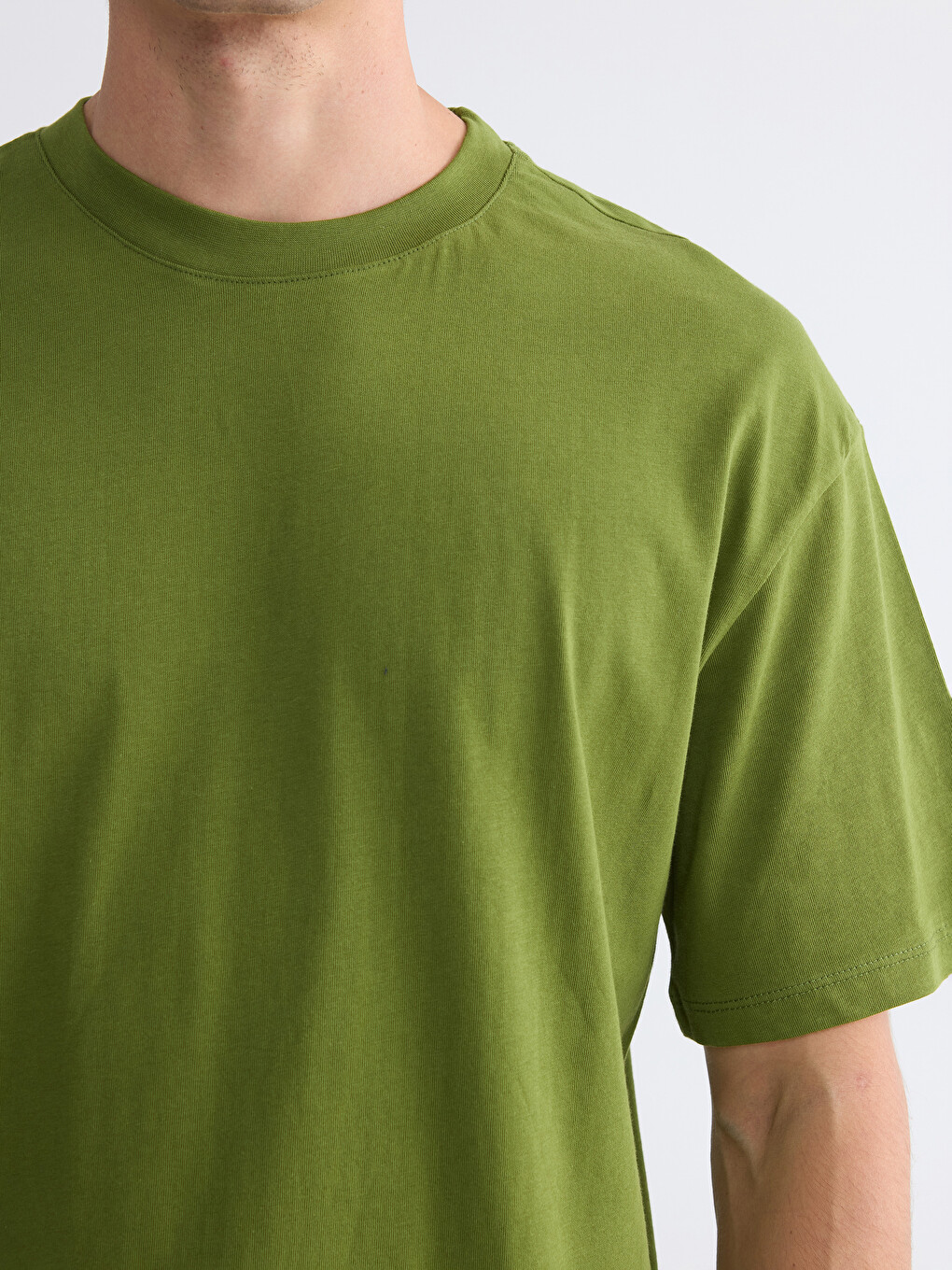 Crew Neck Jersey Men's T-shirt-2