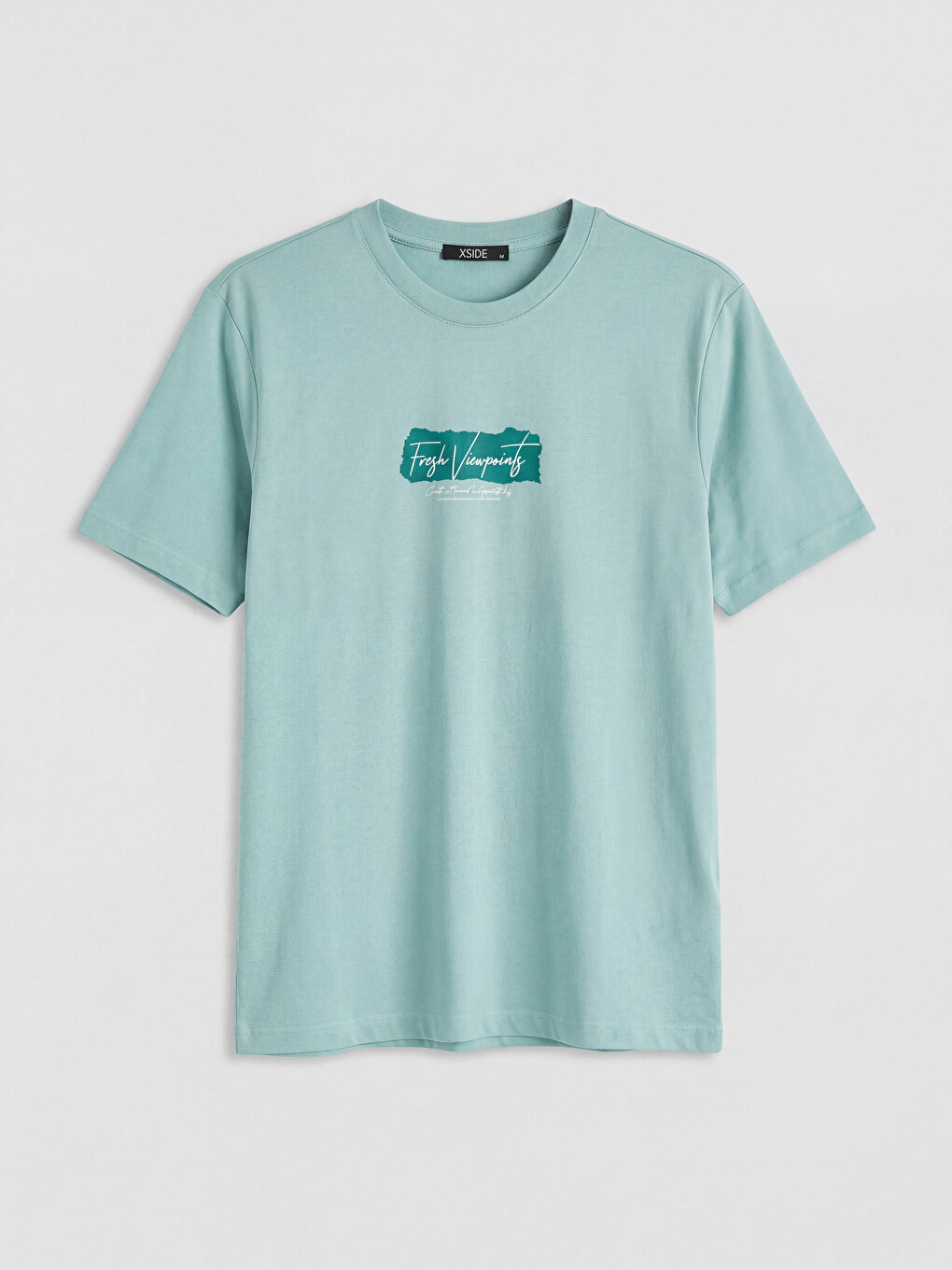 Crew Neck Printed Jersey Men's T-shirt-4