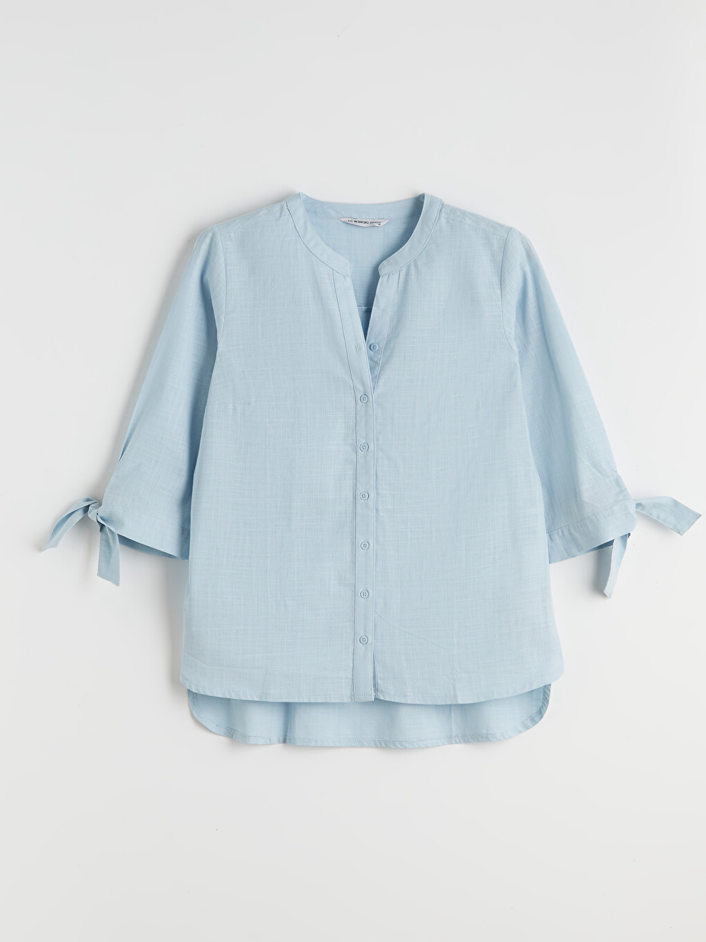 Notch Neck Blouse-4