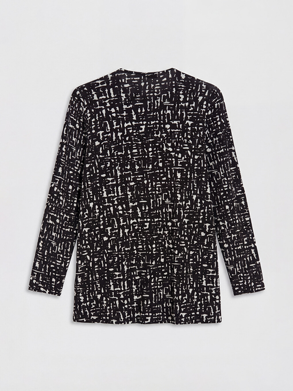Crew Neck Rhinestone Embellished Women's Blouse-5