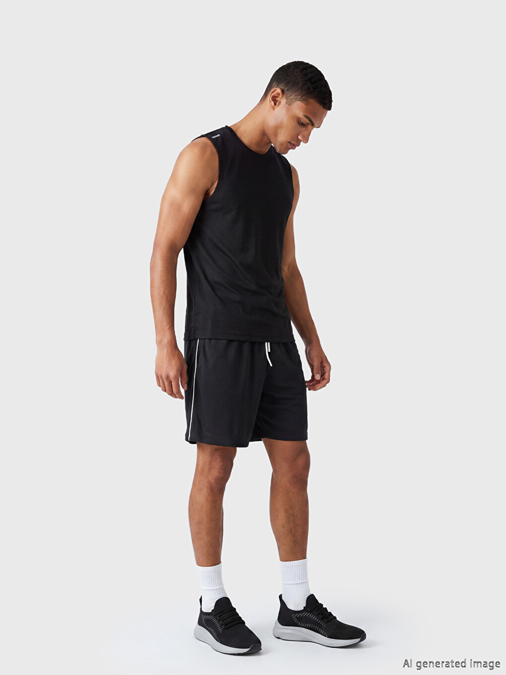 Crew Neck Men's Sleeveless T-shirt-1