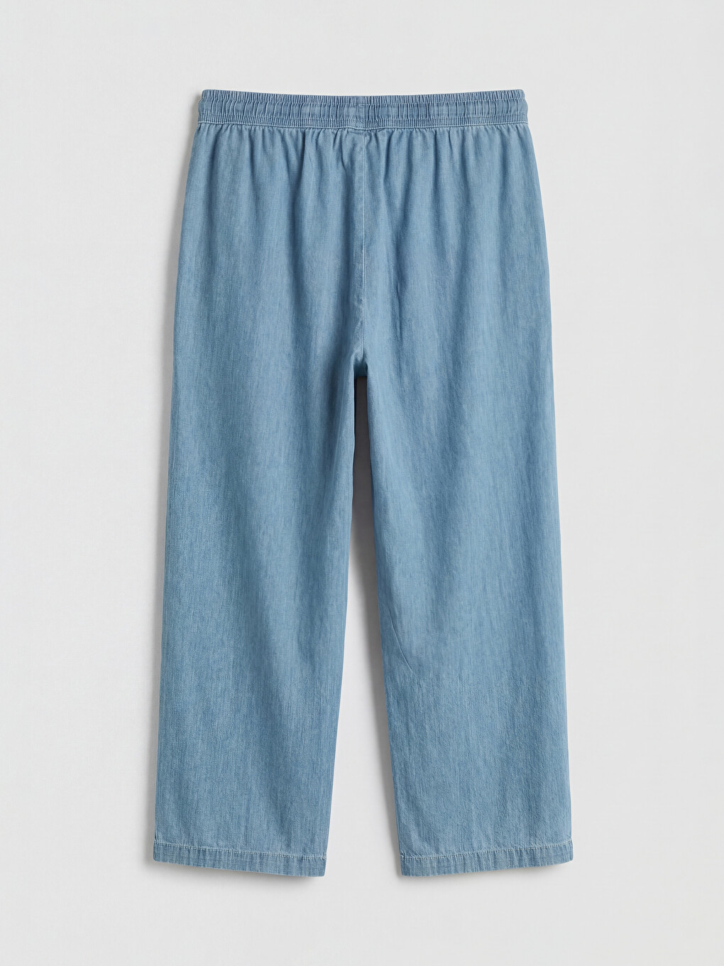 Elastic Waist Women's Jean Capri-5