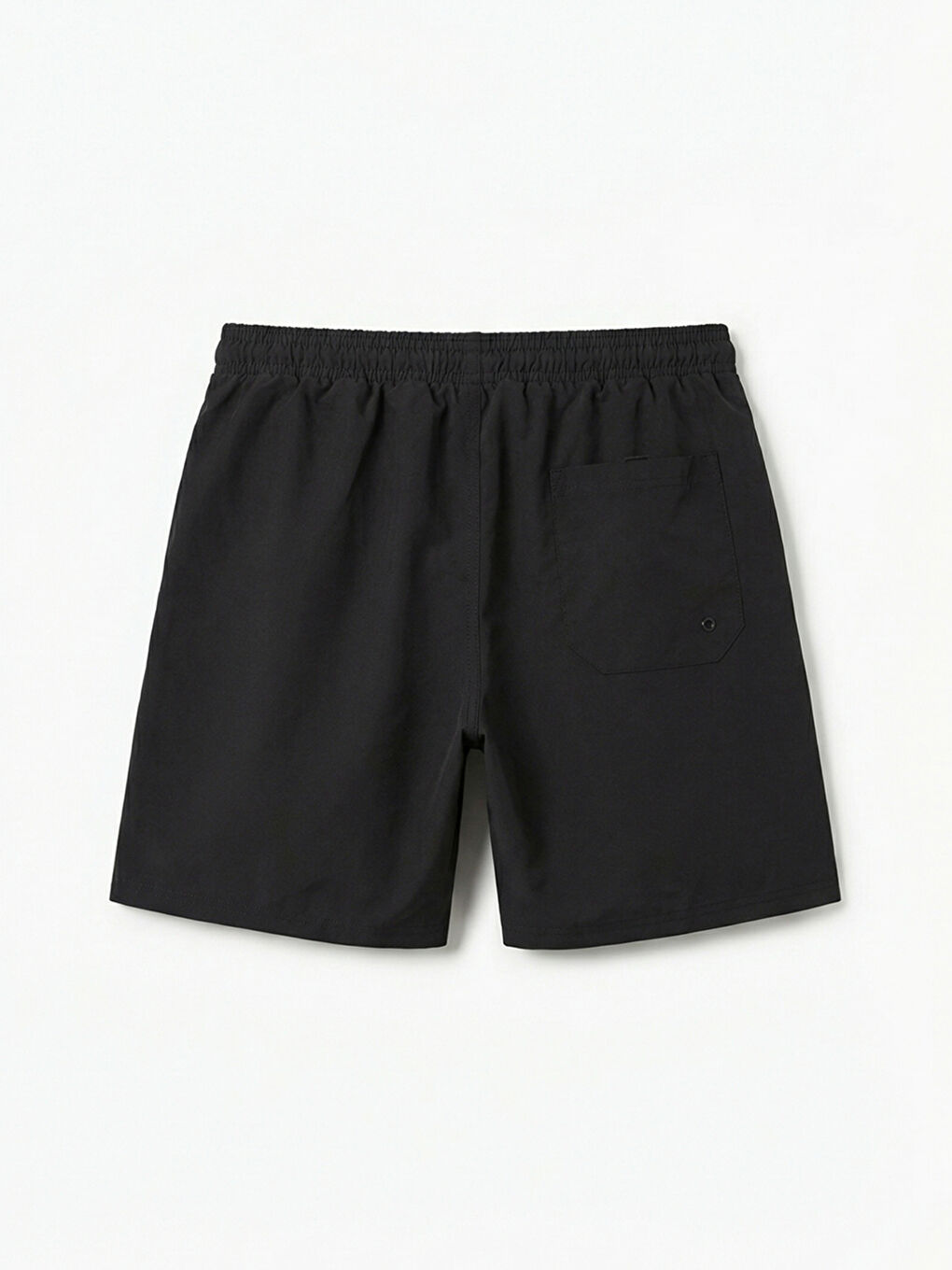 Siyah SpongeBob SquarePants Baskılı Erkek Yüzme Şortu-1