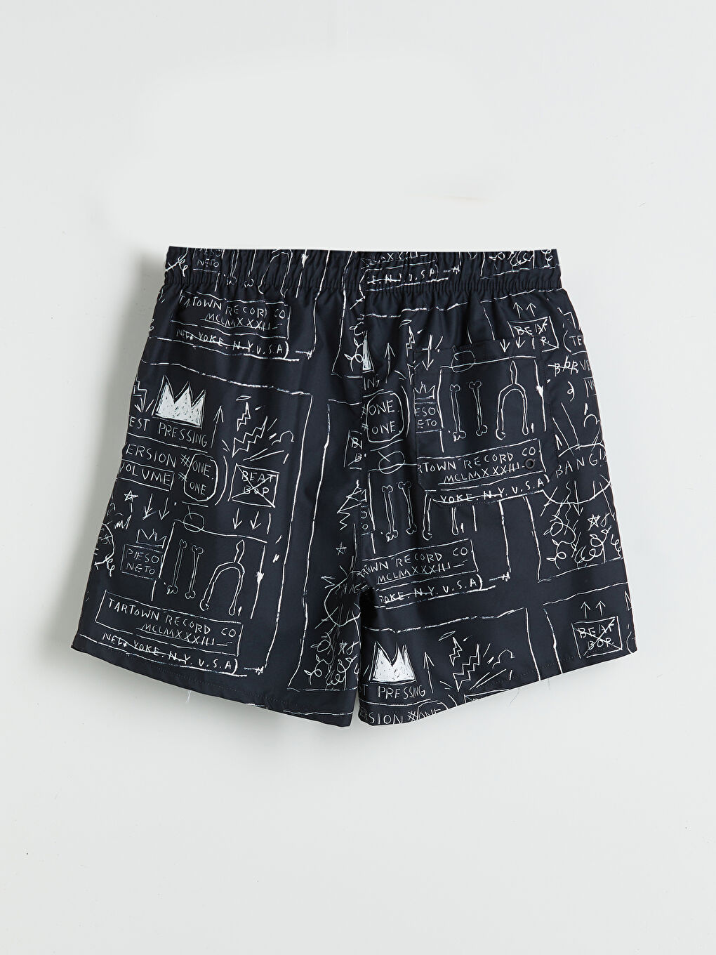 Short Patterned Men's Swimming Shorts -S60015Z8-LQJ