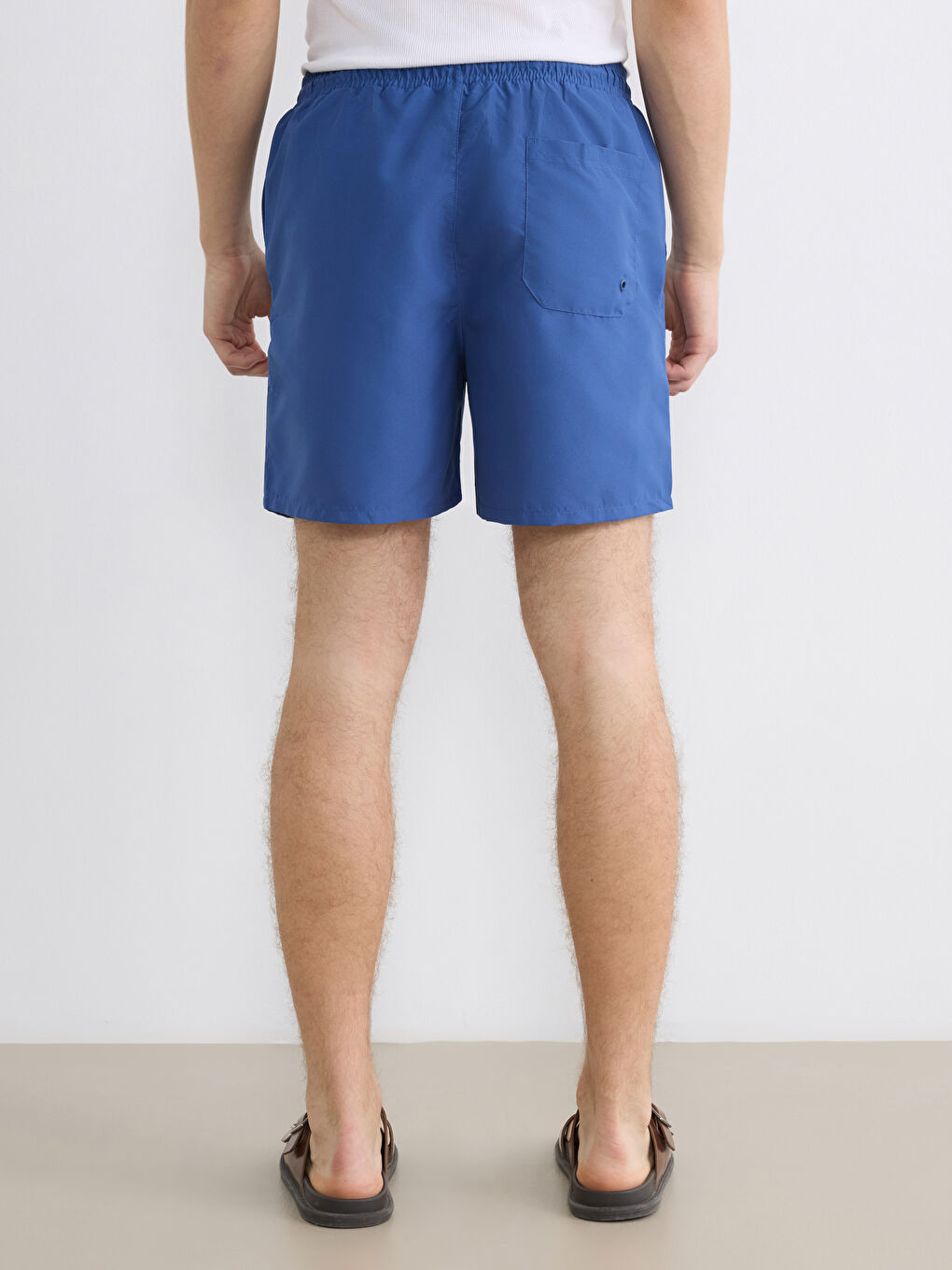 Mavi Sünger Bob Baskılı Erkek Deniz Şortu-3