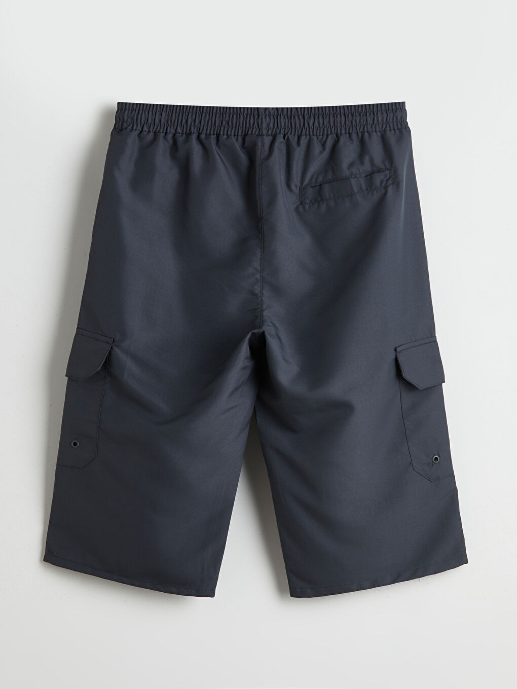 Antrasit Diz Altı Boy Erkek Deniz Şortu-5