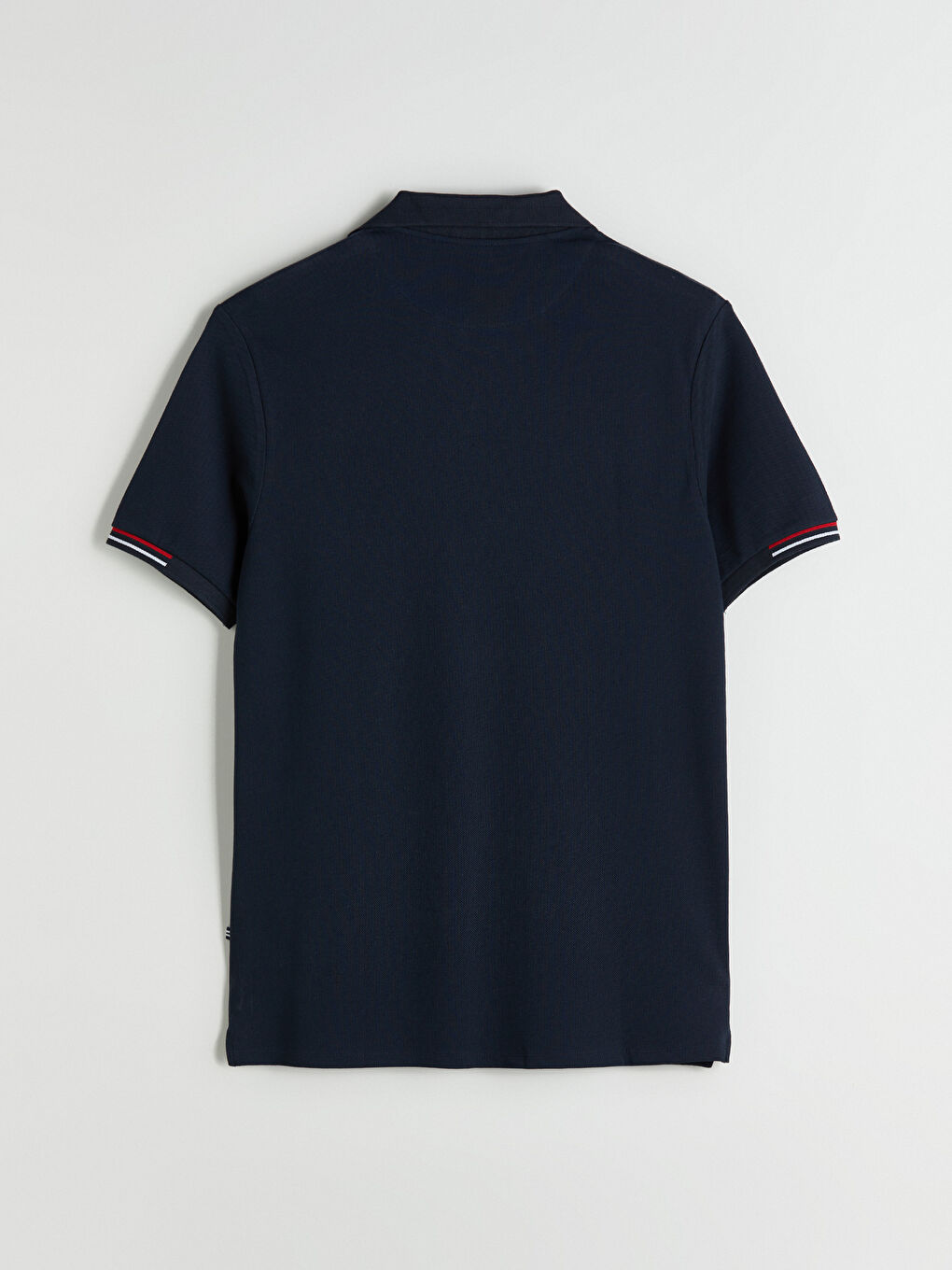 Lacivert Polo Yaka Pike Erkek Tişört-5