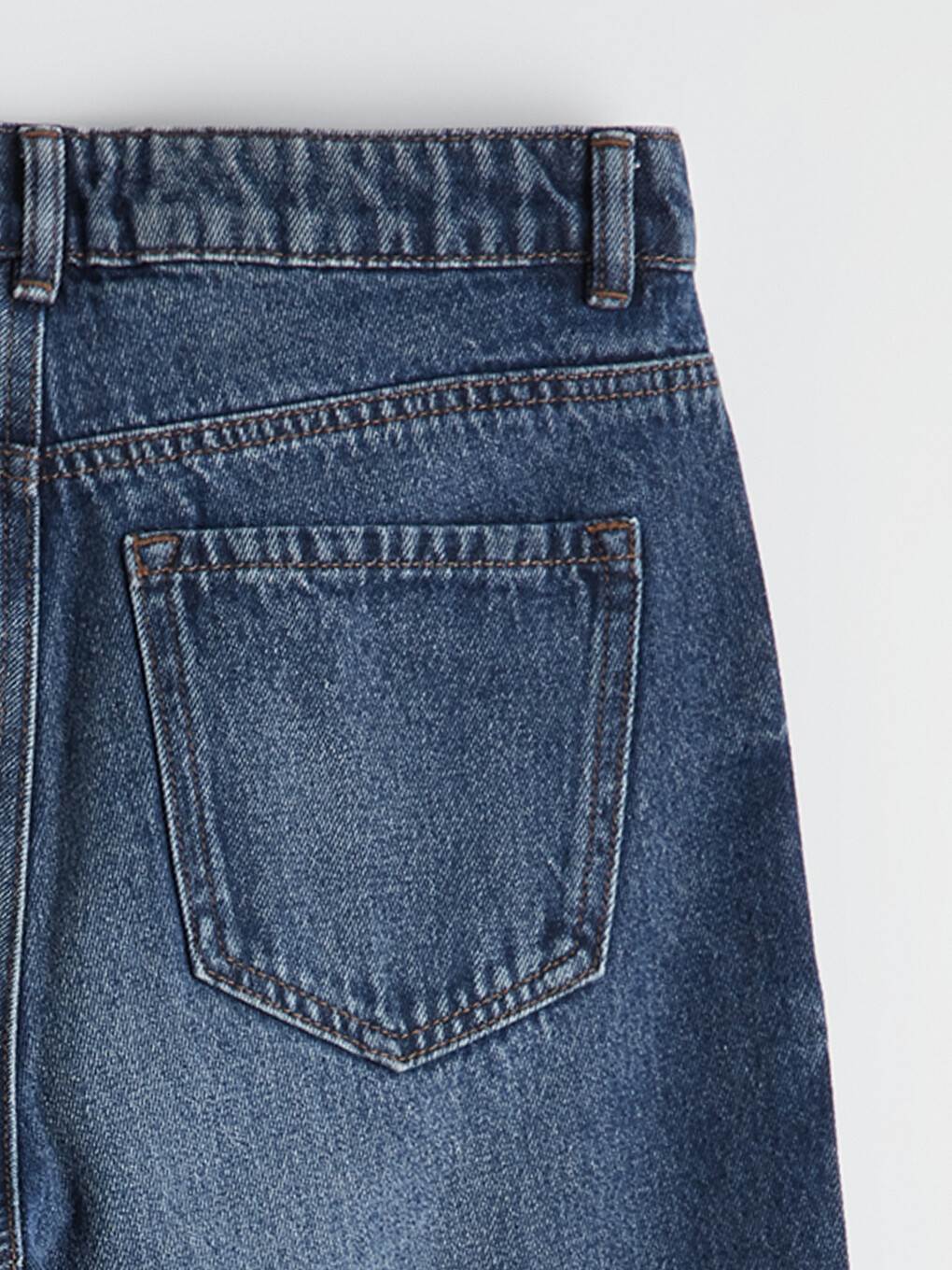 İndigo Wideleg Kadın Jean Pantolon-6