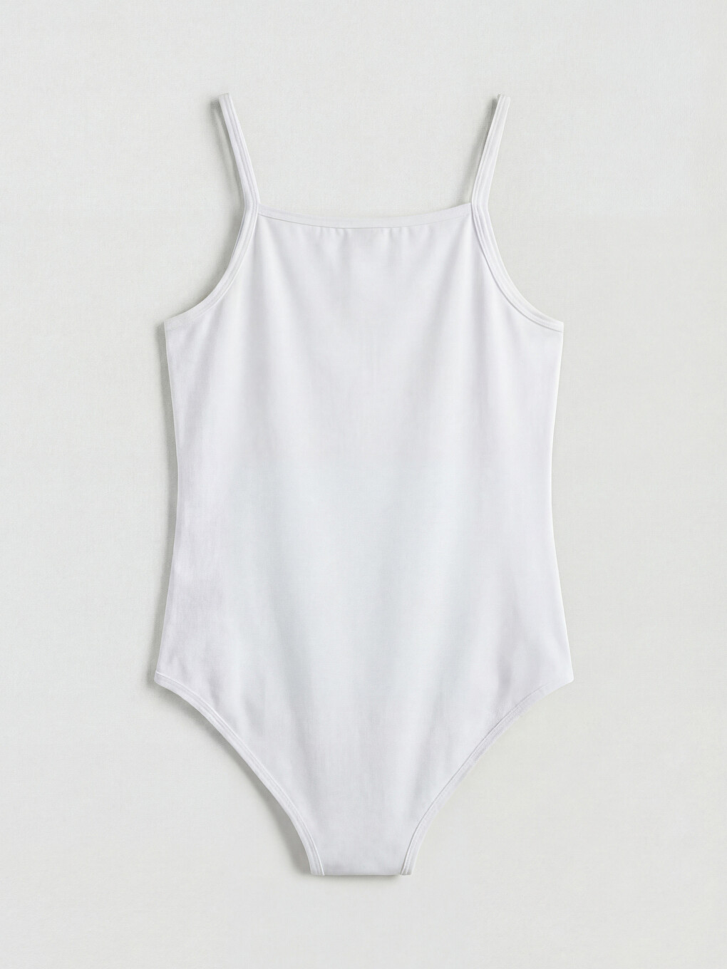 Square Neck Strappy Girls' Snap Bodysuit-1