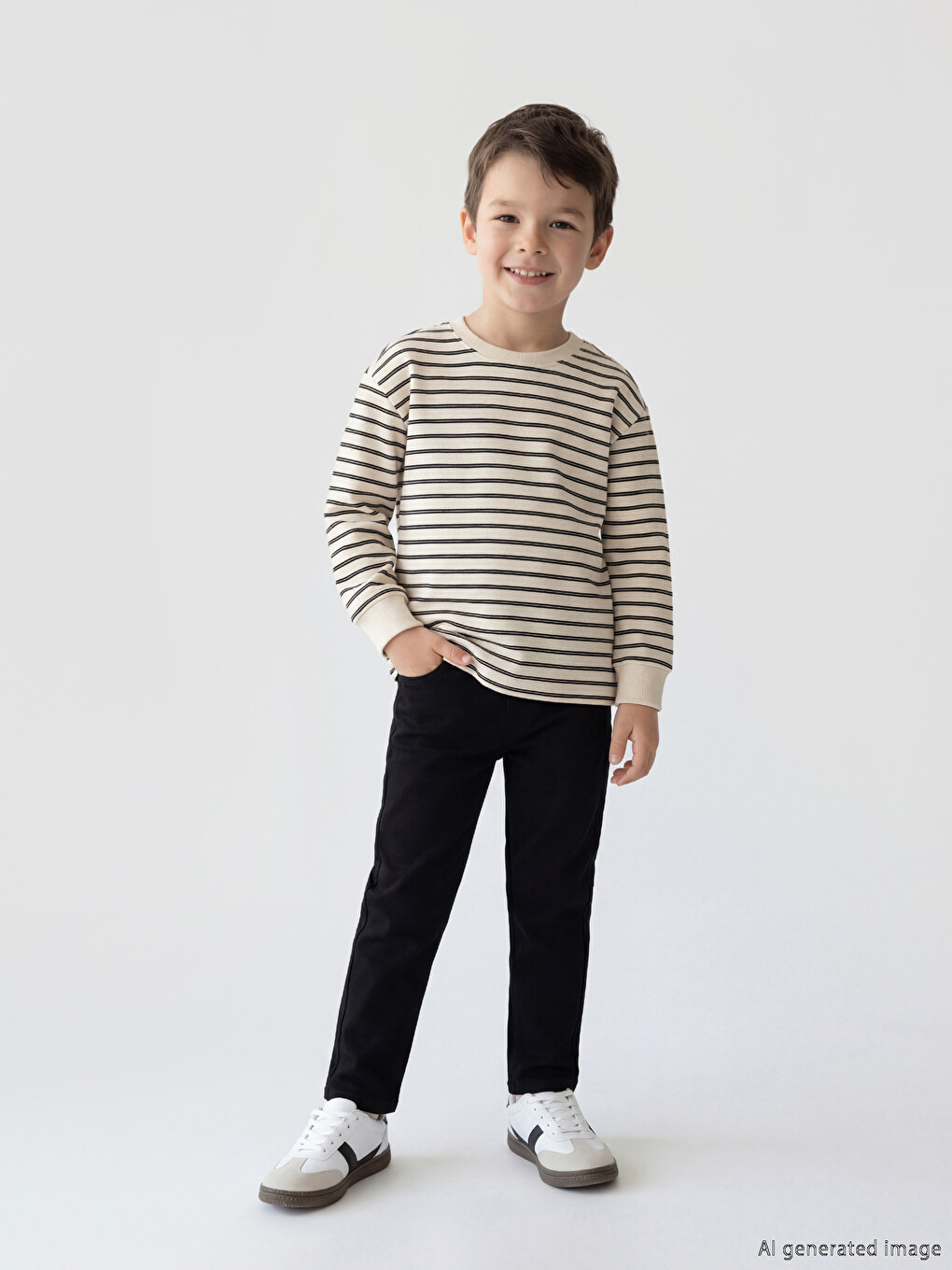 Siyah Basic Erkek Çocuk Pantolon