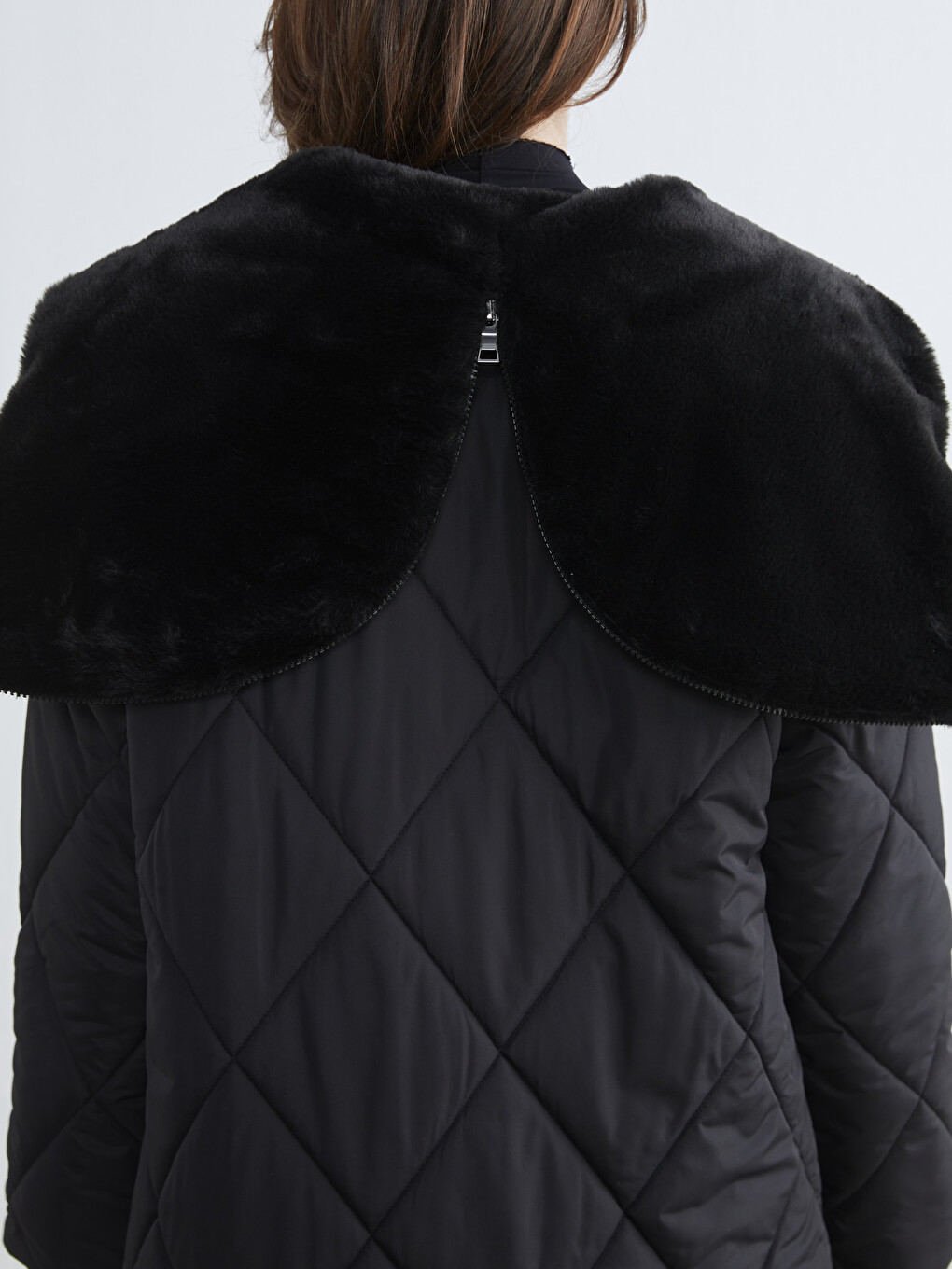 Hooded Women's Puffer Coat-4