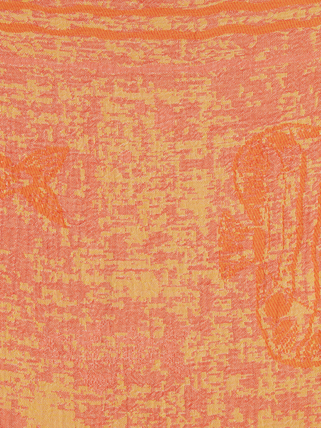 Turuncu Pamuklu Plaj Havlusu-1