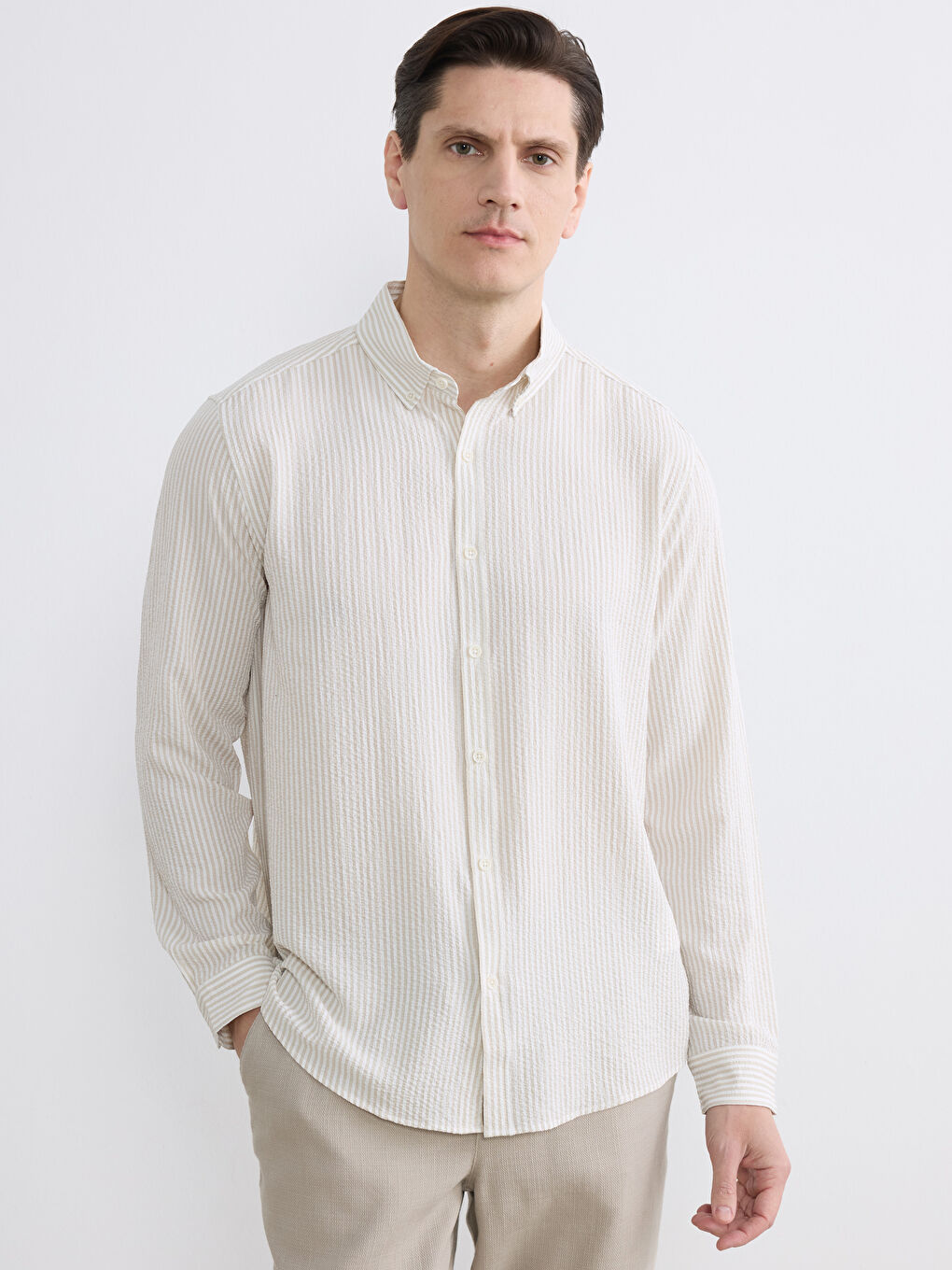 Chemise BEIGE Homme