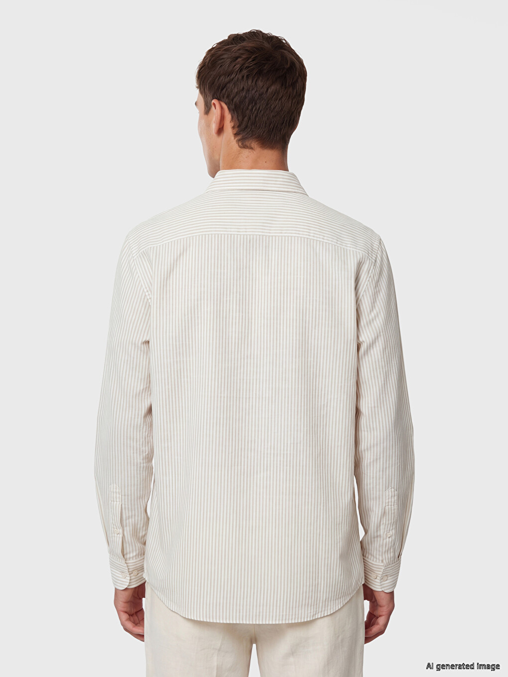Slim Fit Striped Dobby Men's Shirt-3