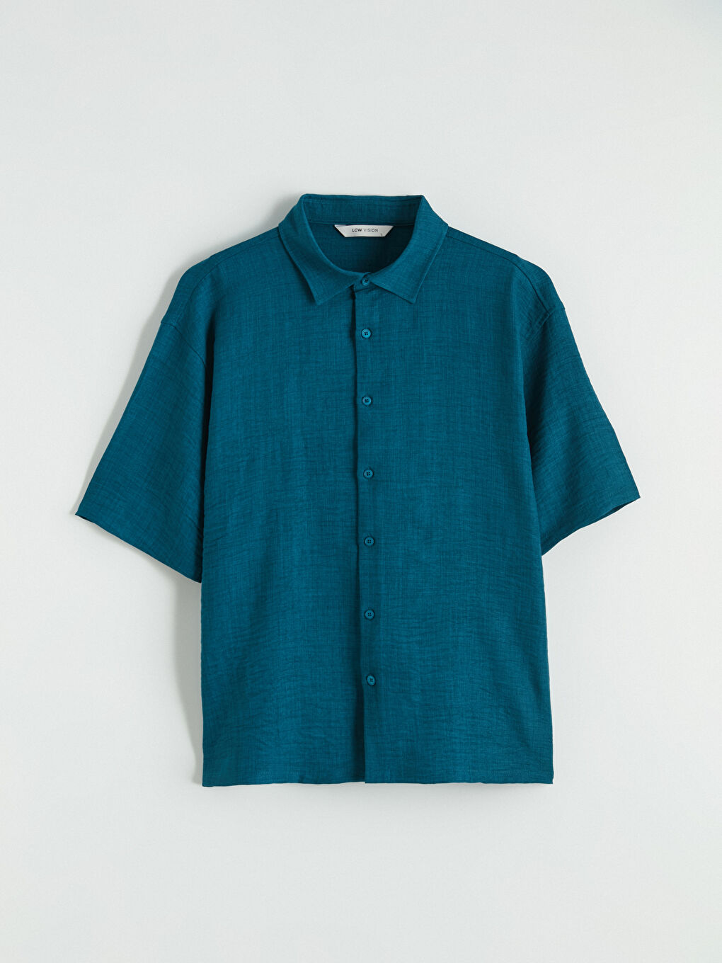 Petrol Regular Fit Erkek Gömlek