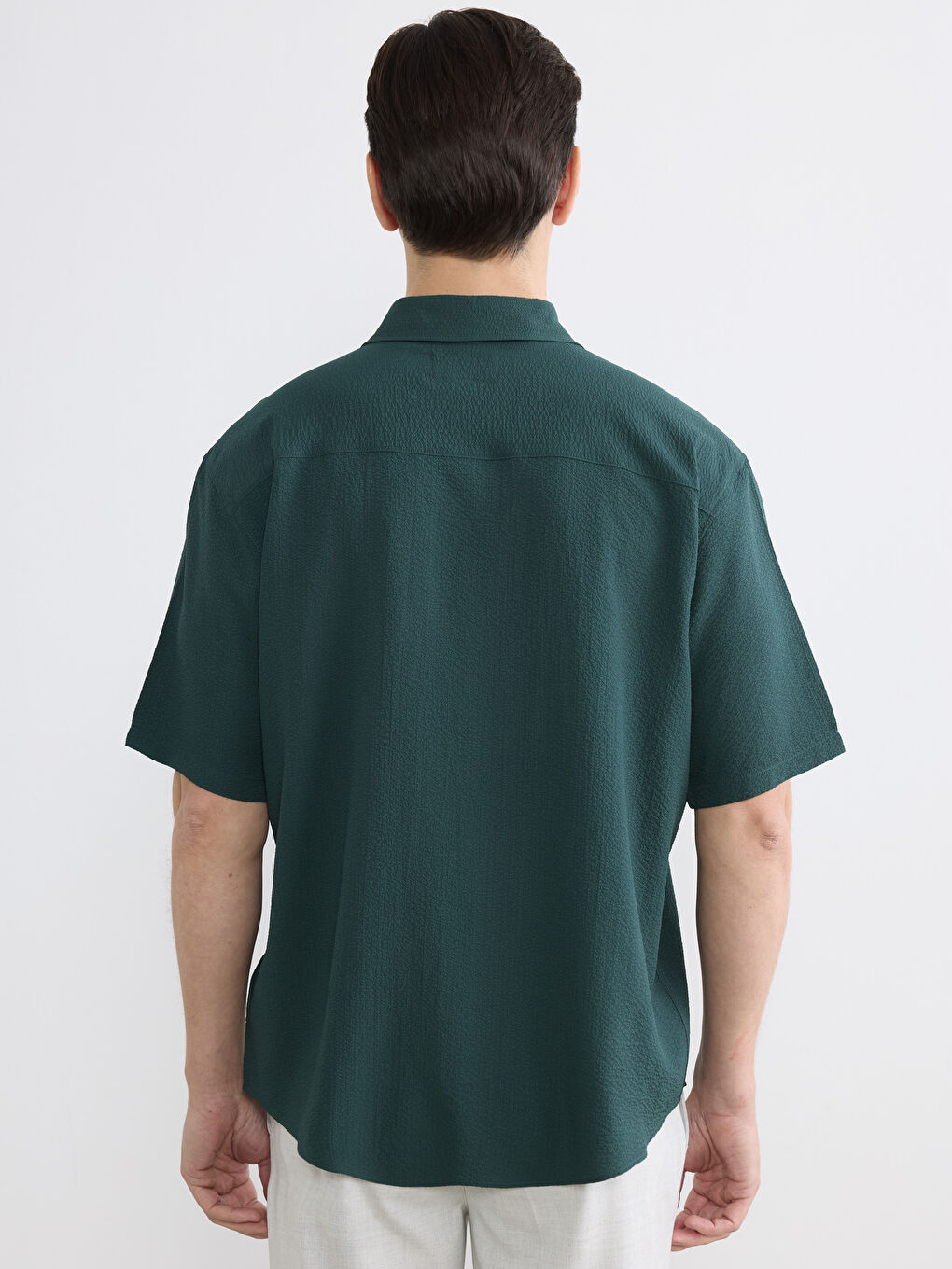 Regular Fit Kısa Kollu Erkek Gömlek-3