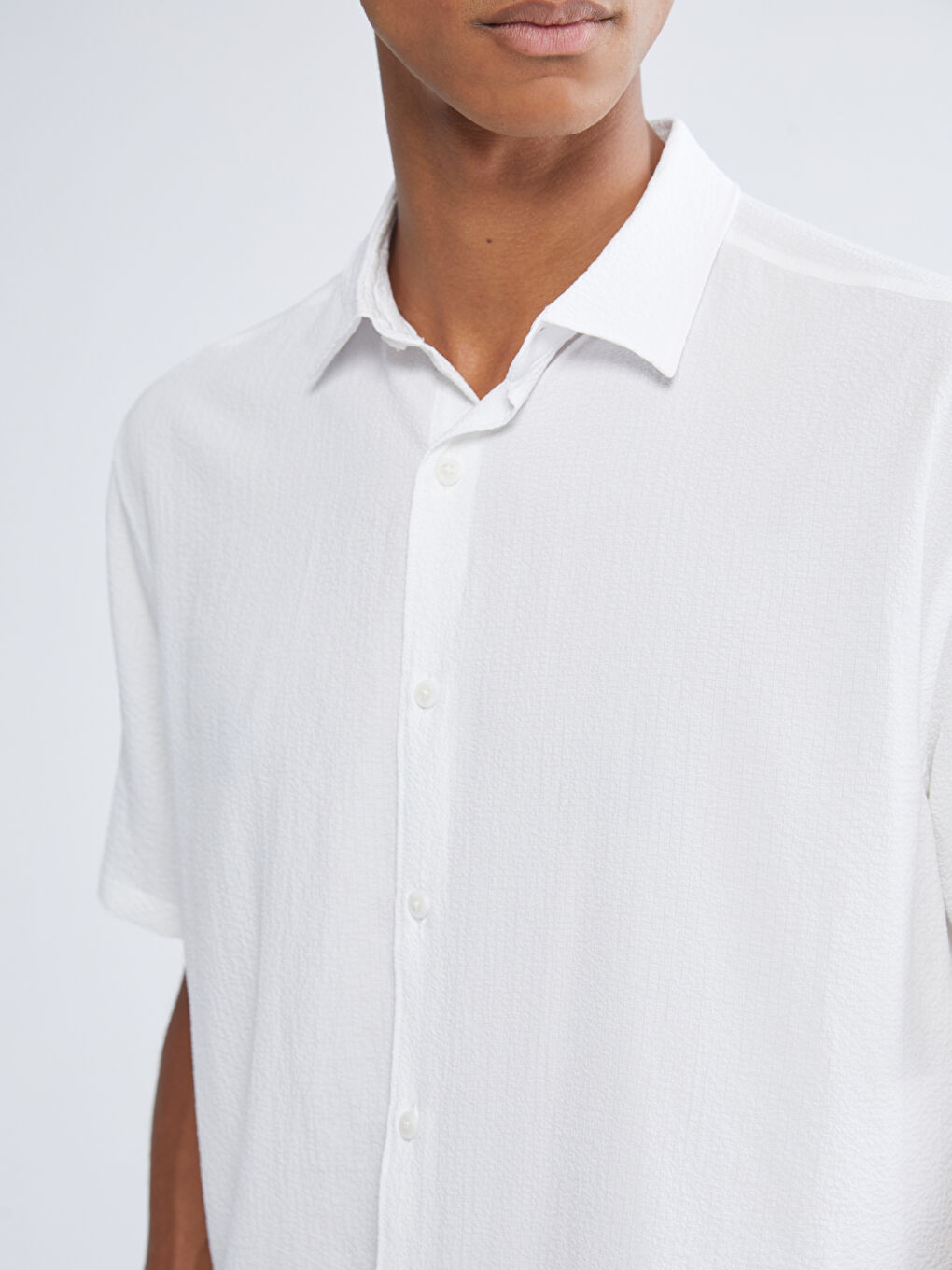 Regular Fit Short Sleeve Men's Shirt-4