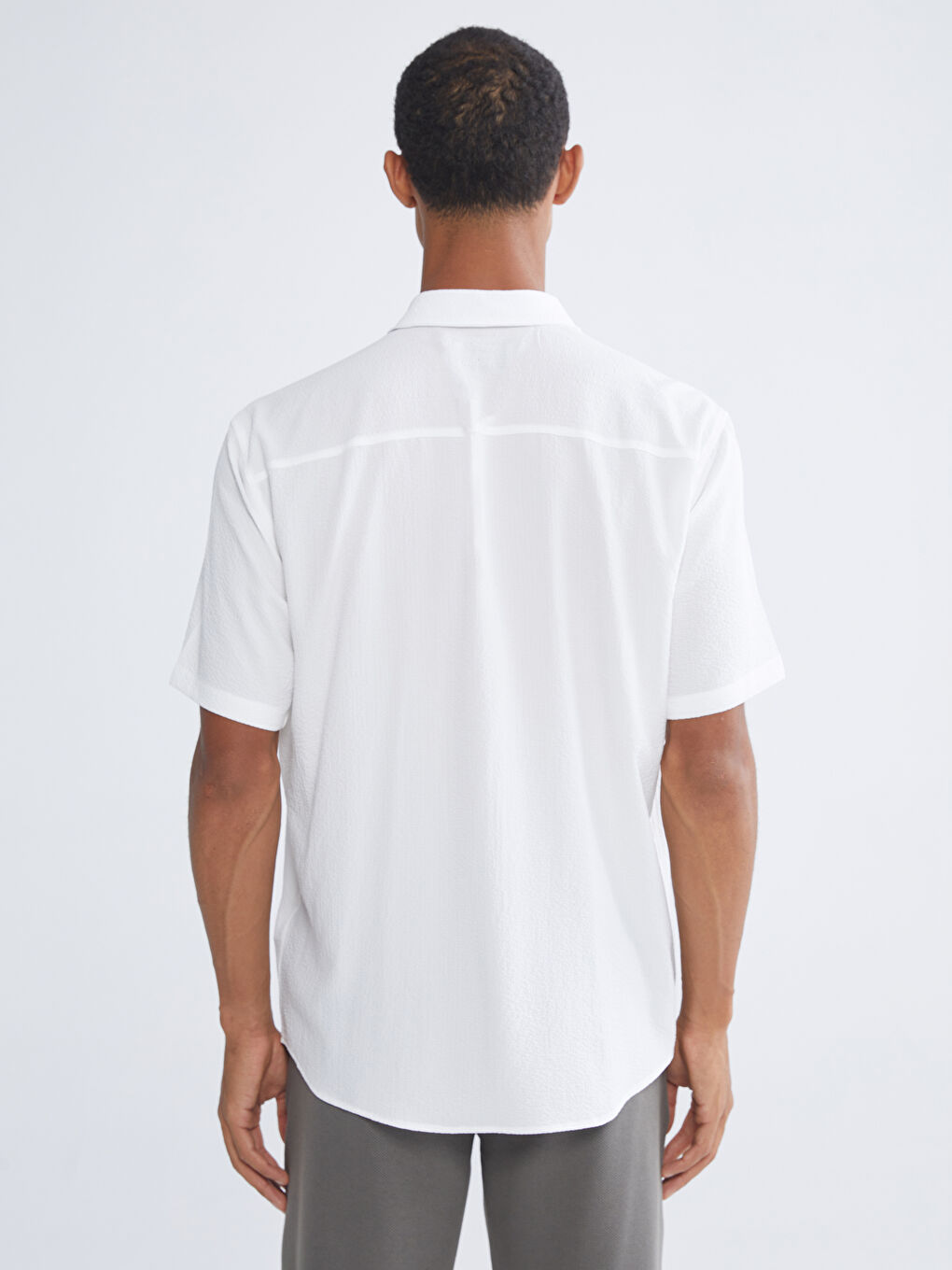 Regular Fit Short Sleeve Men's Shirt-6