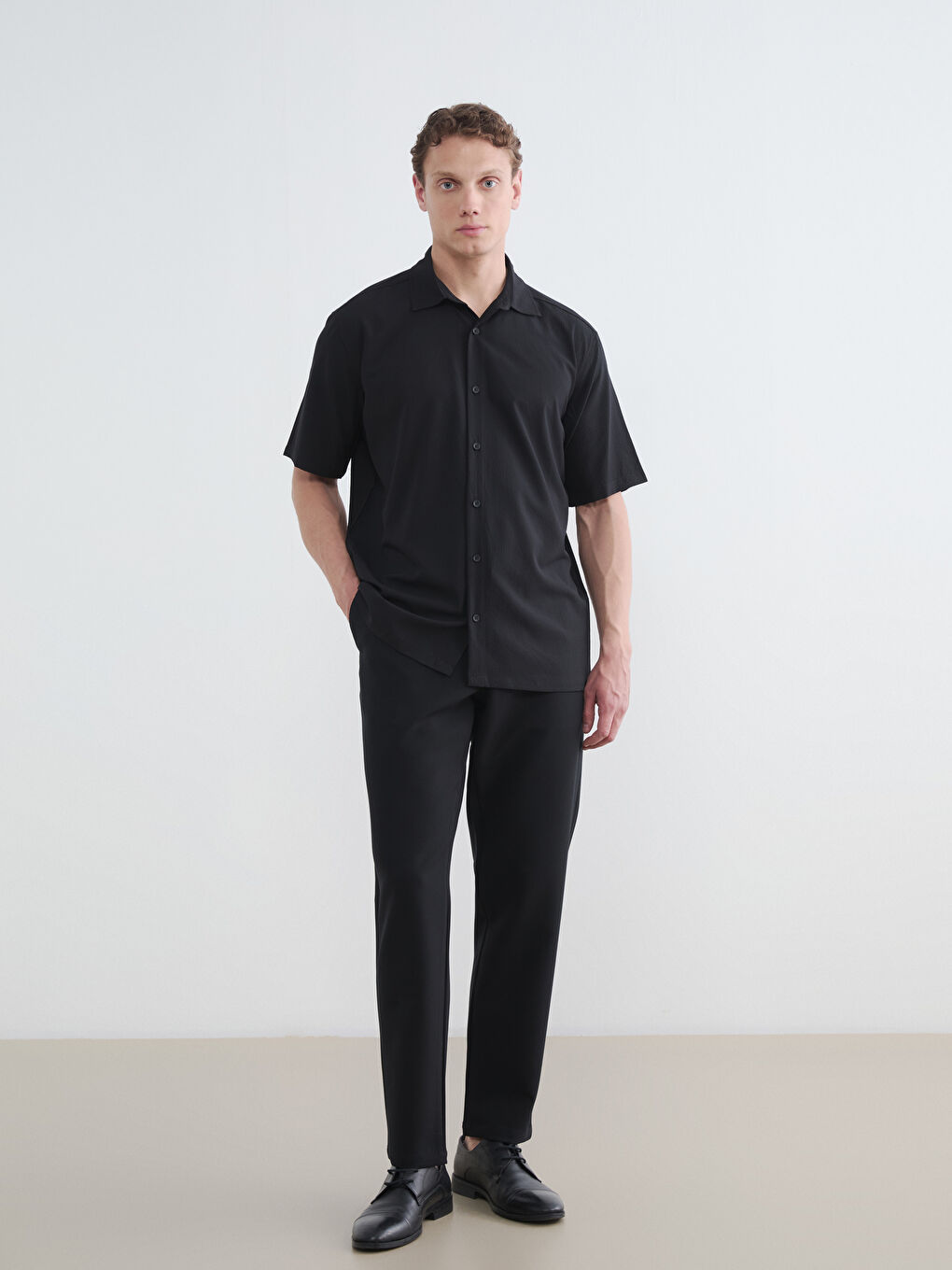 Regular Fit Kısa Kollu Erkek Gömlek-3