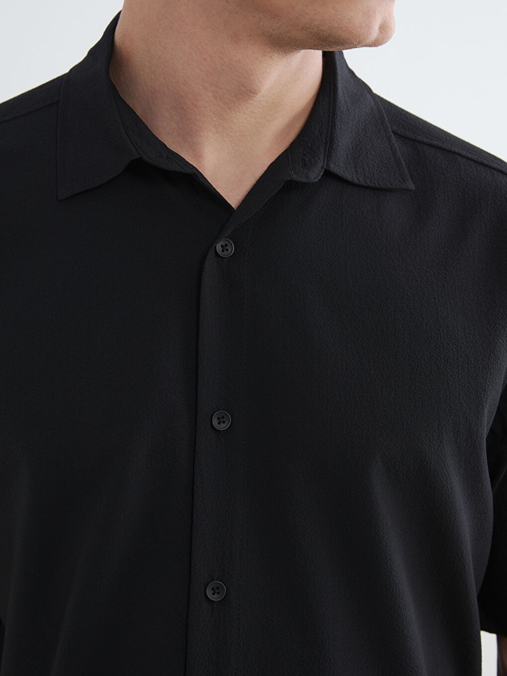 Regular Fit Kısa Kollu Erkek Gömlek-5