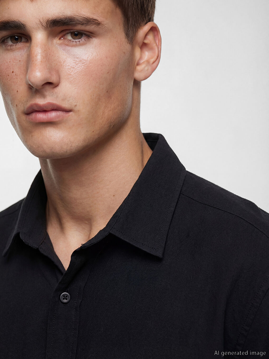 Regular Fit Kısa Kollu Erkek Gömlek-4