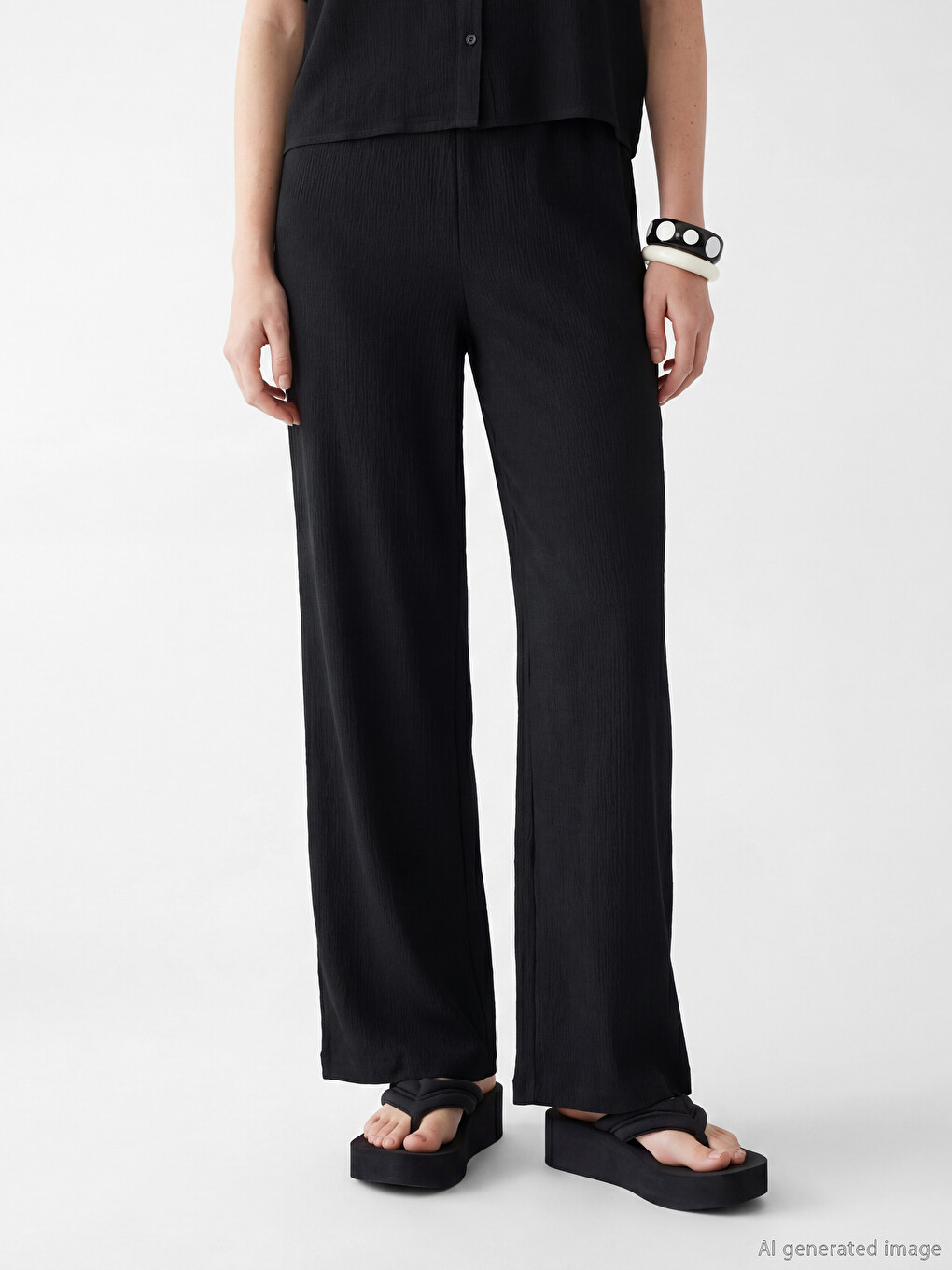 Women's Sweatpants With Elastic Waist-1