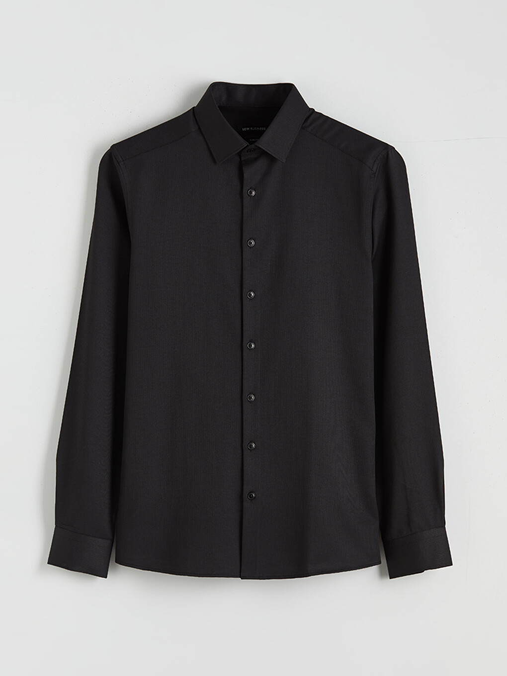 Slim Fit Long Sleeve Dobby Men's Shirt-6