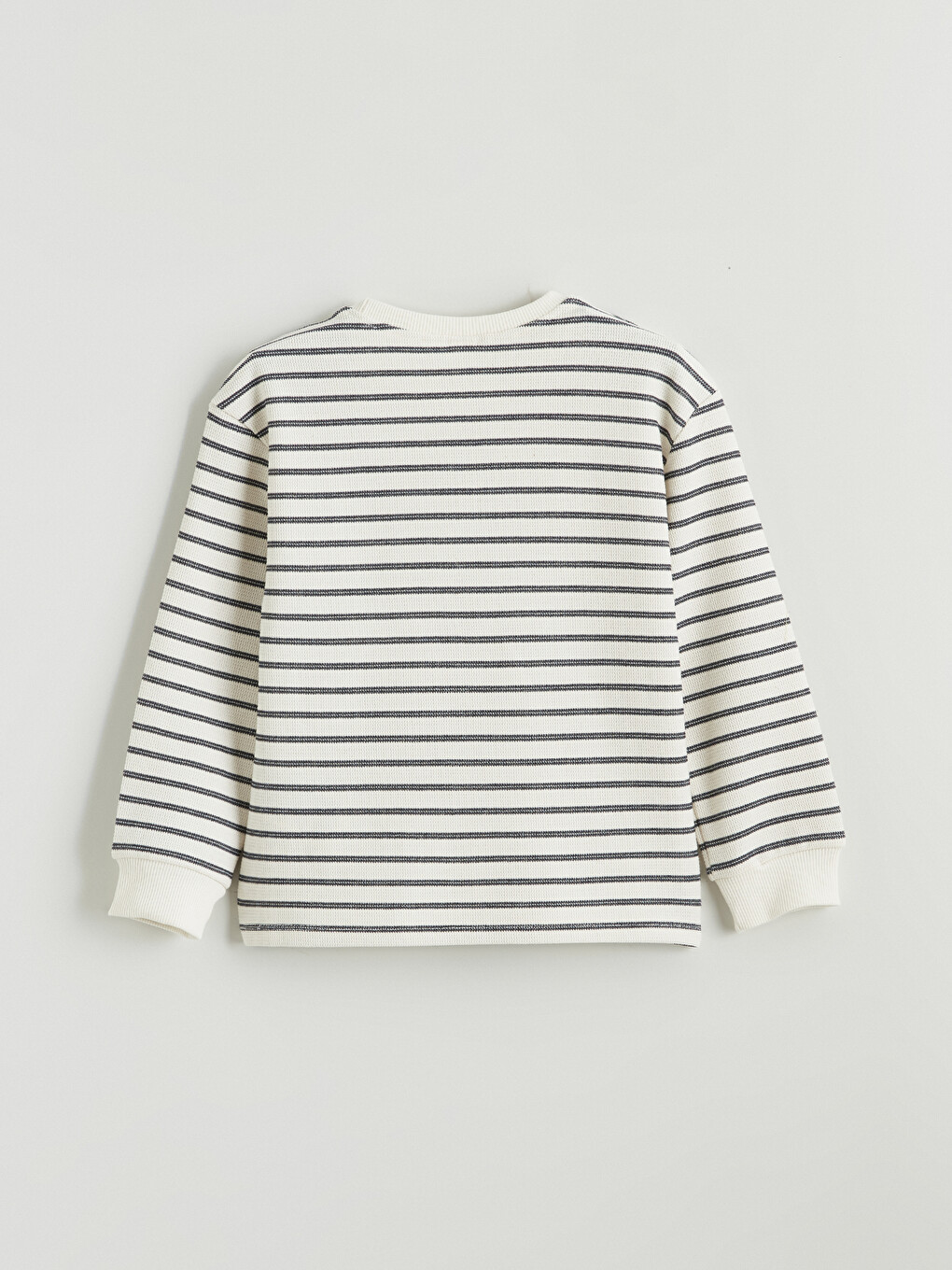 Crew Neck Striped Boys' T-shirt-5
