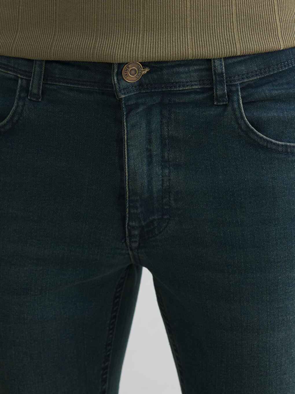 Yeşil 750 Slim Fit Erkek Jean Pantolon-3