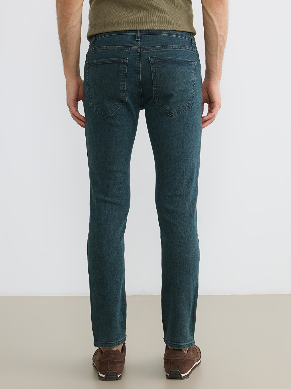 Yeşil 750 Slim Fit Erkek Jean Pantolon-4