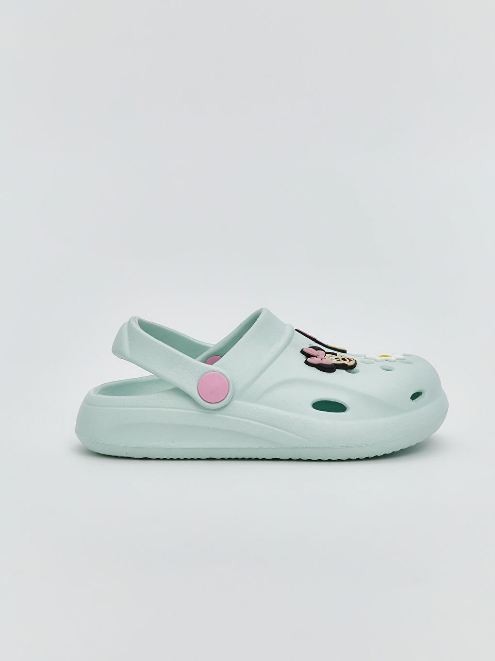 LCW STEPS Yeşil Minnie Mouse Baskılı Kız Bebek Plaj Sandaleti - 1