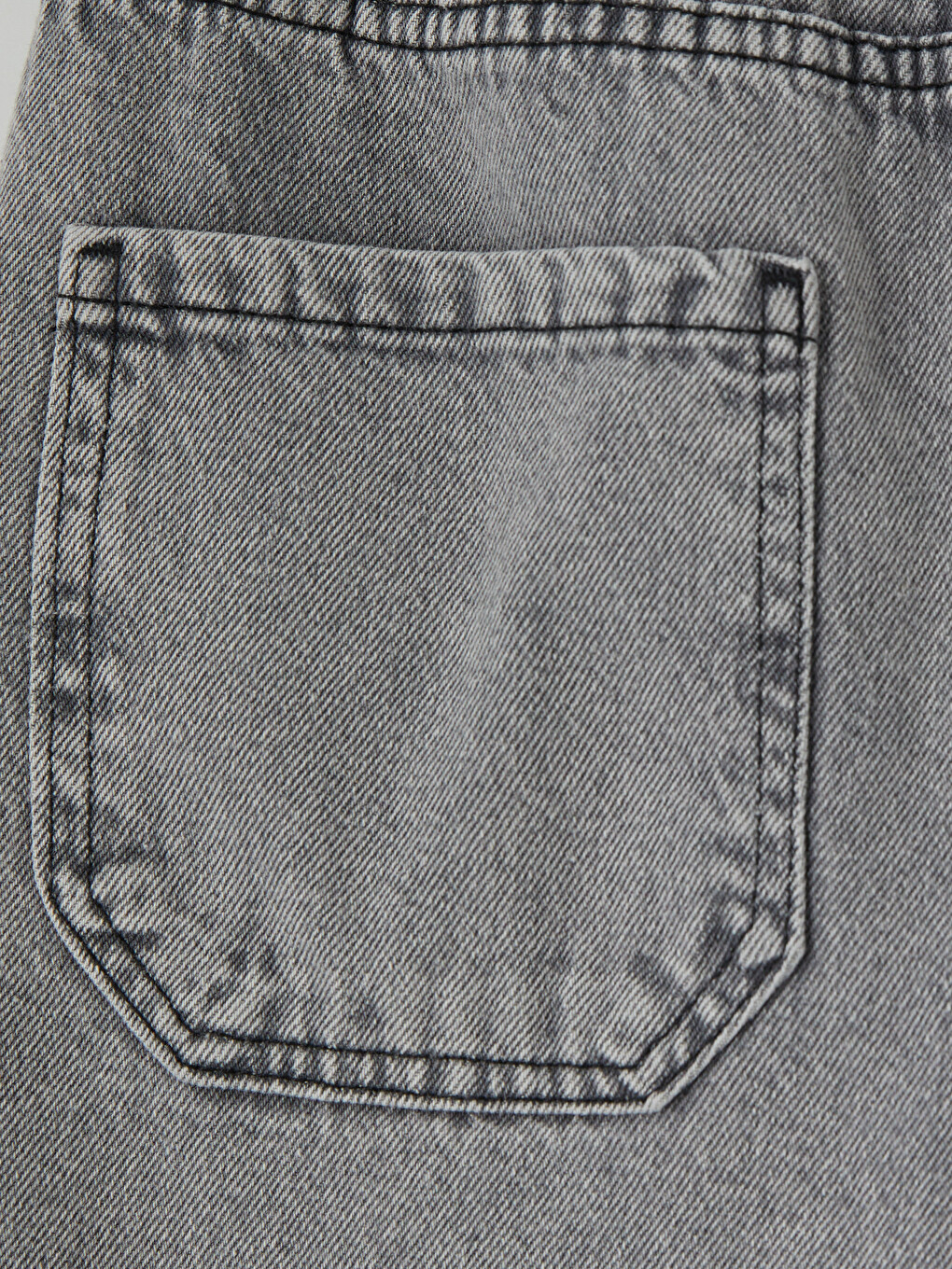 Gri Beli Ayarlanabilir Lastikli Erkek Çocuk Jean Pantolon-3