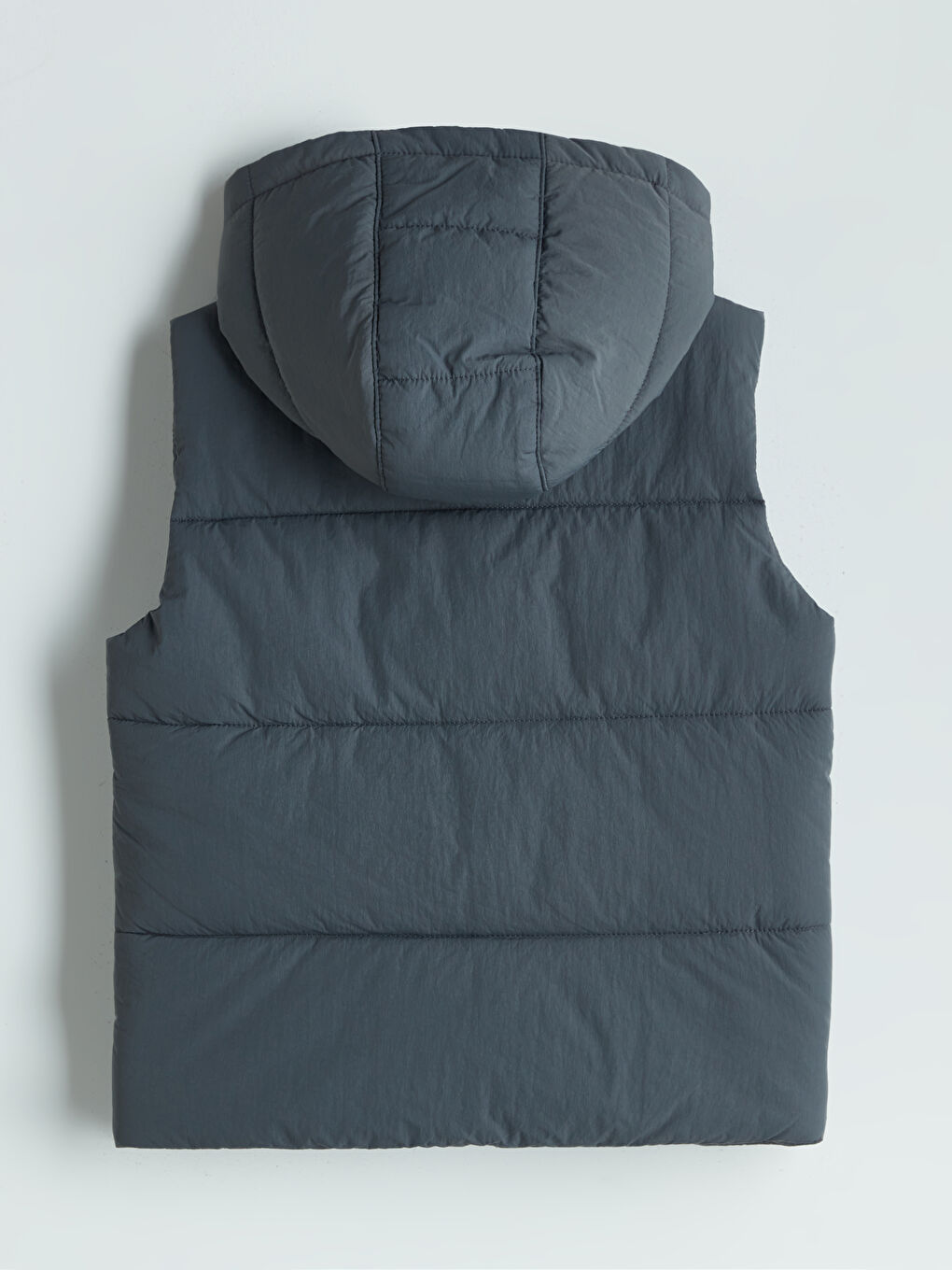 Gri Kapüşonlu Erkek Çocuk Şişme Yelek-1