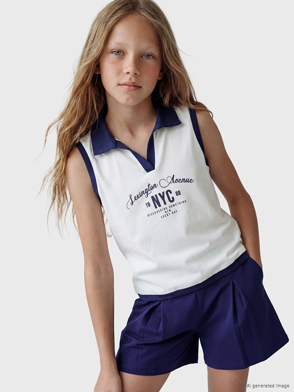 Polo Neck Girl Child Athlete