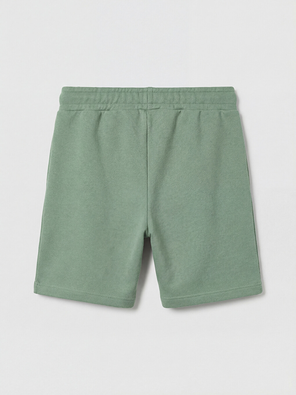 Yeşil Beli Lastikli Basic Erkek Çocuk Şort-2