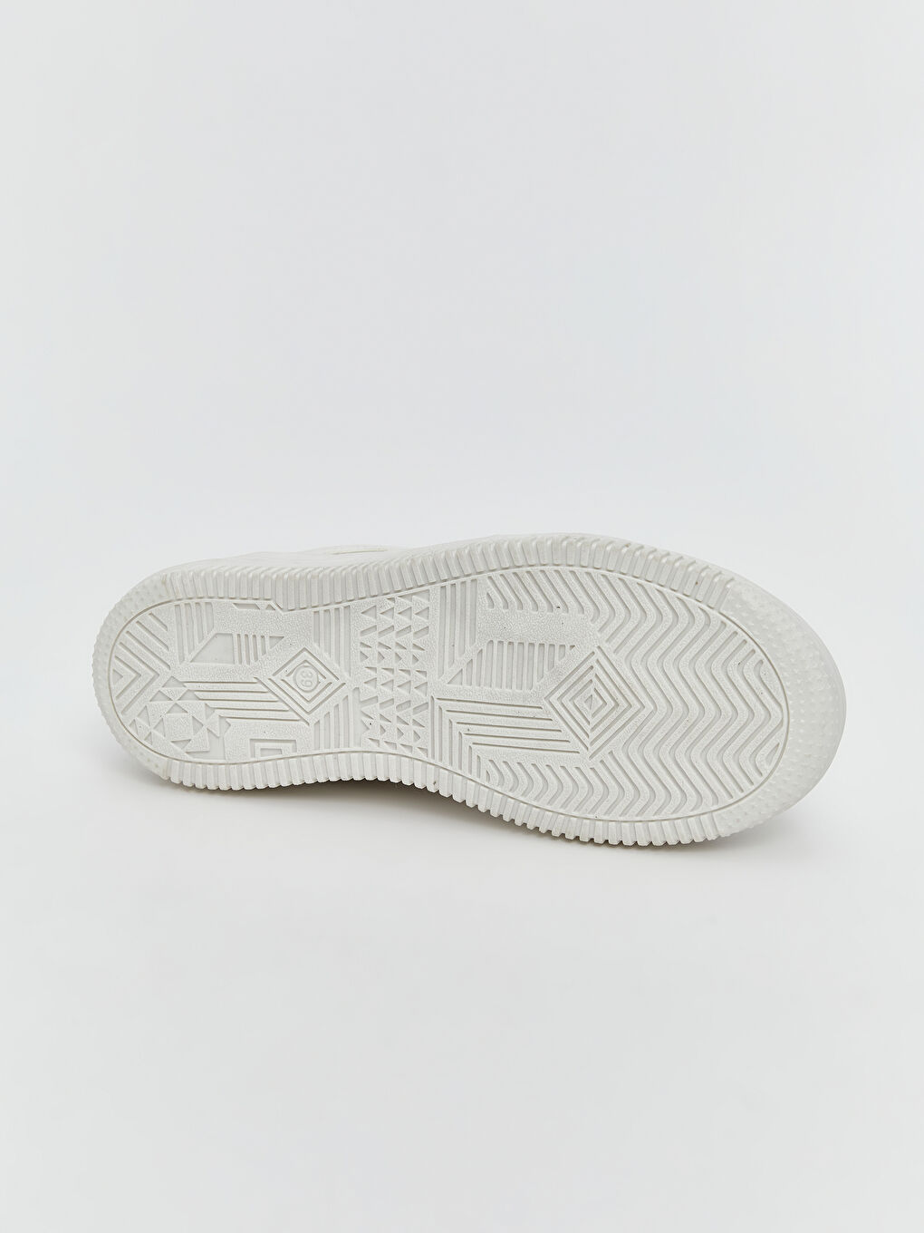 Beyaz Deri Görünümlü Kadın Spor Ayakkabı-3