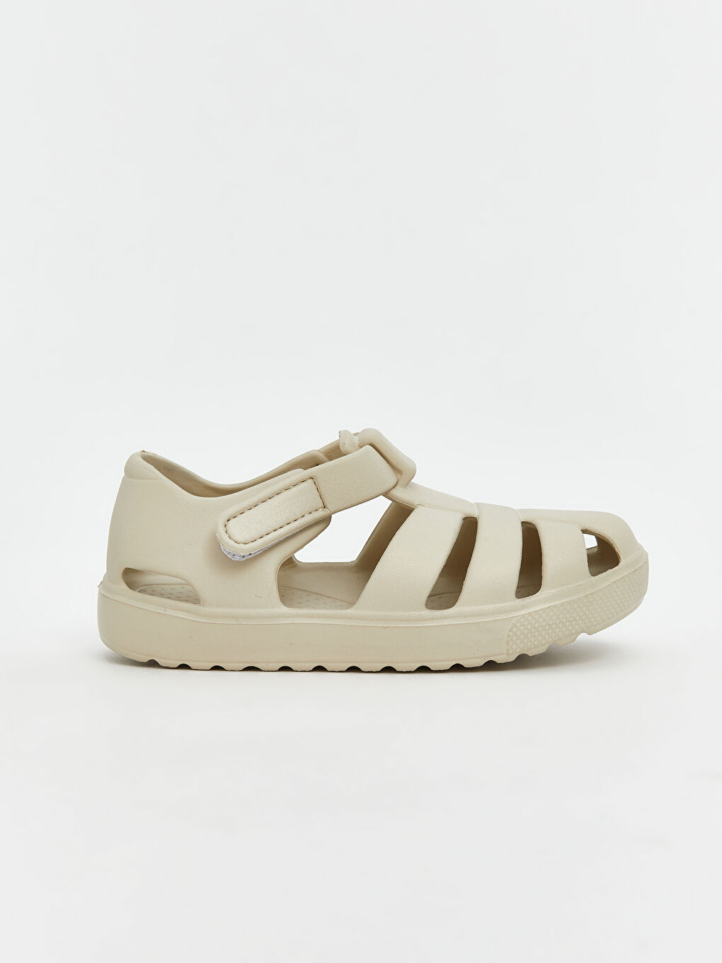 Bej Cırt Cırtlı Erkek Bebek Plaj Sandaleti-1