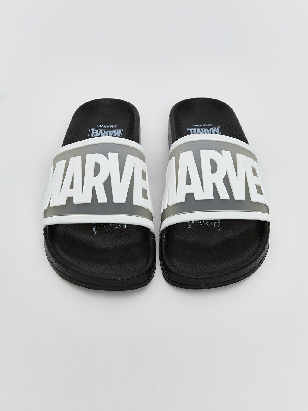 Beyaz Marvel Baskılı Erkek Çocuk Terlik-2