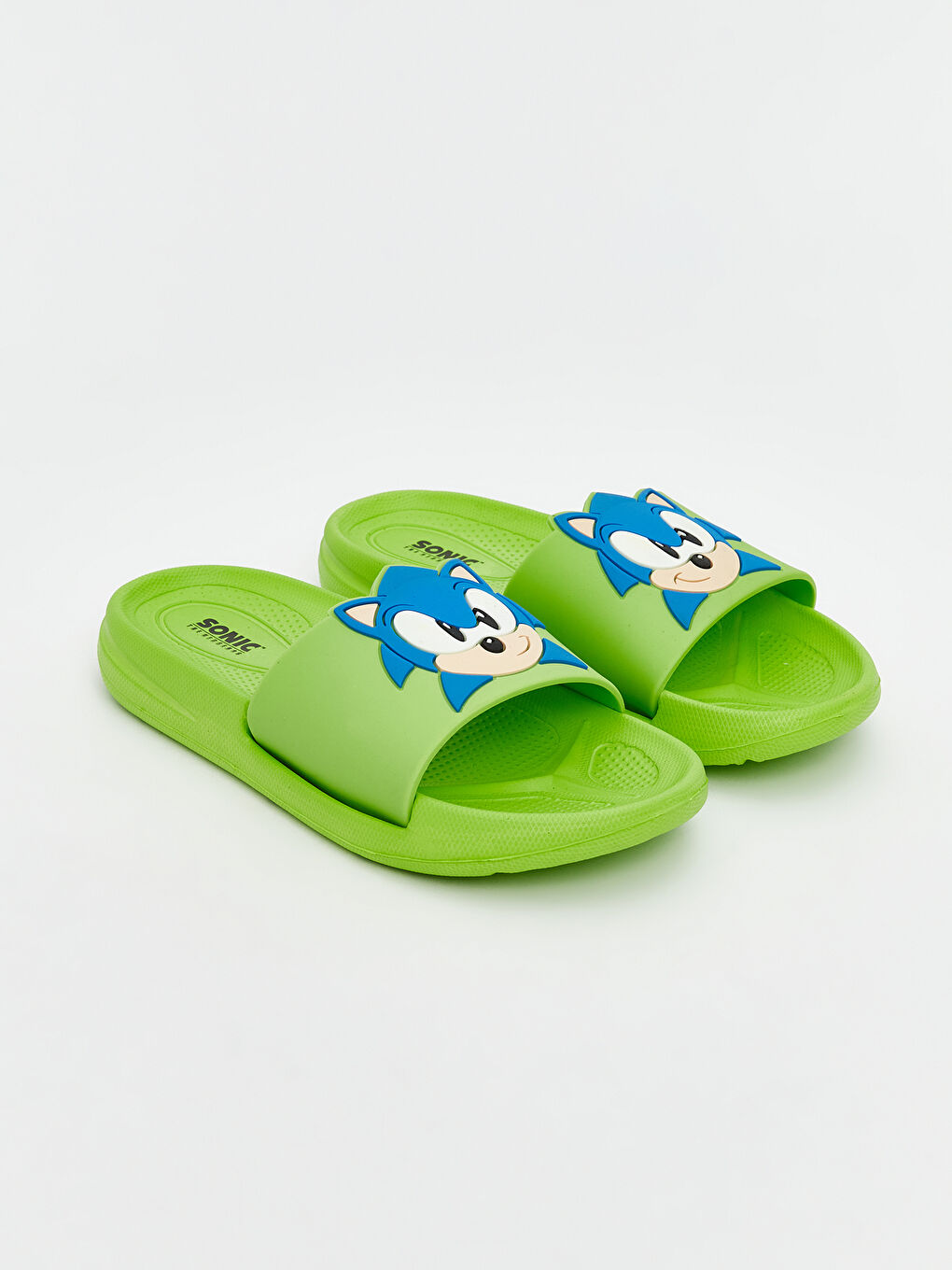 LCW STEPS Yeşil Sonic Baskılı Erkek Bebek Terlik