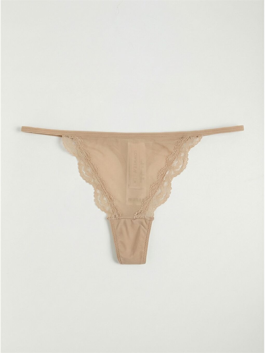 Pembe Dantel Detaylı Tanga 3'lü-1