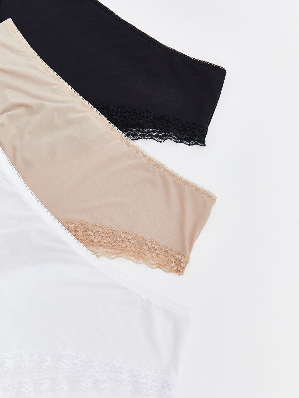 Бразильские трусики с кружевной отделкой, комплект из 3-х штук-6