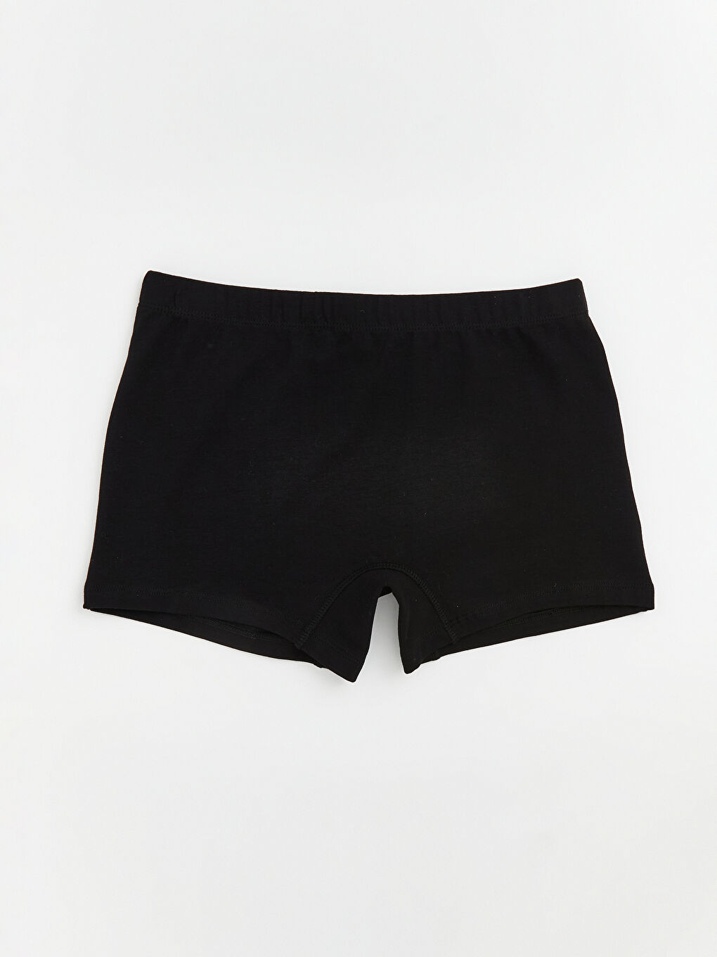 Siyah Beli Lastikli Düz Boxer Külot