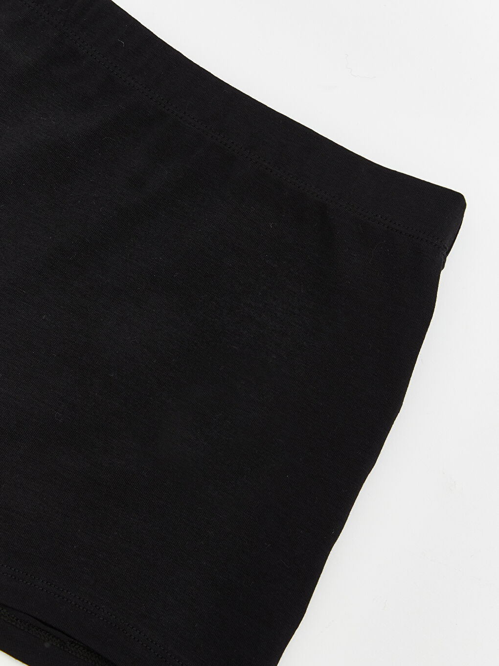 Siyah Beli Lastikli Düz Boxer Külot-2