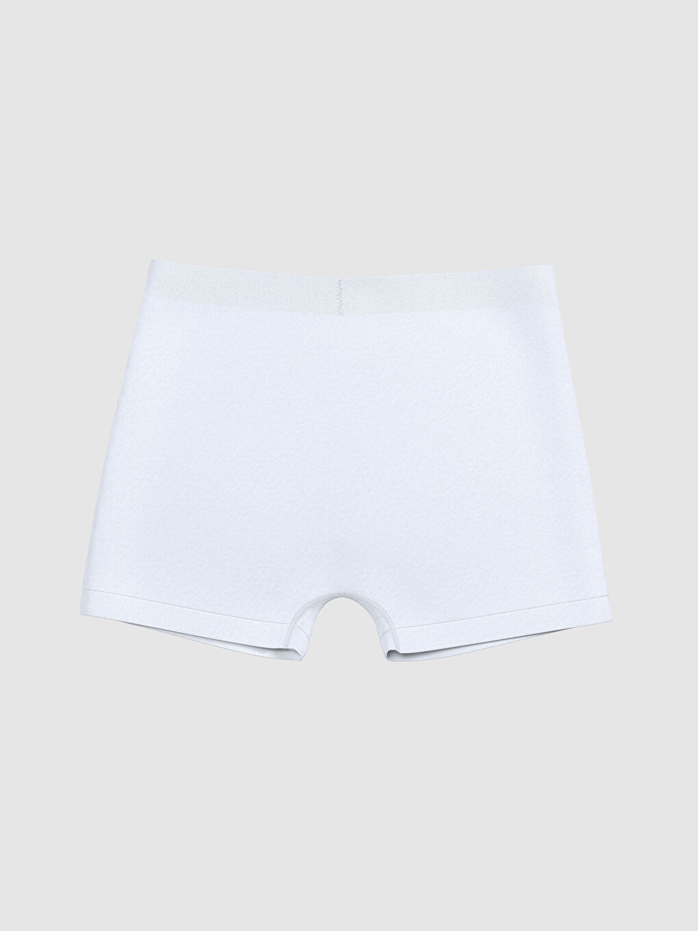 Beyaz Düz Boxer Külot-1