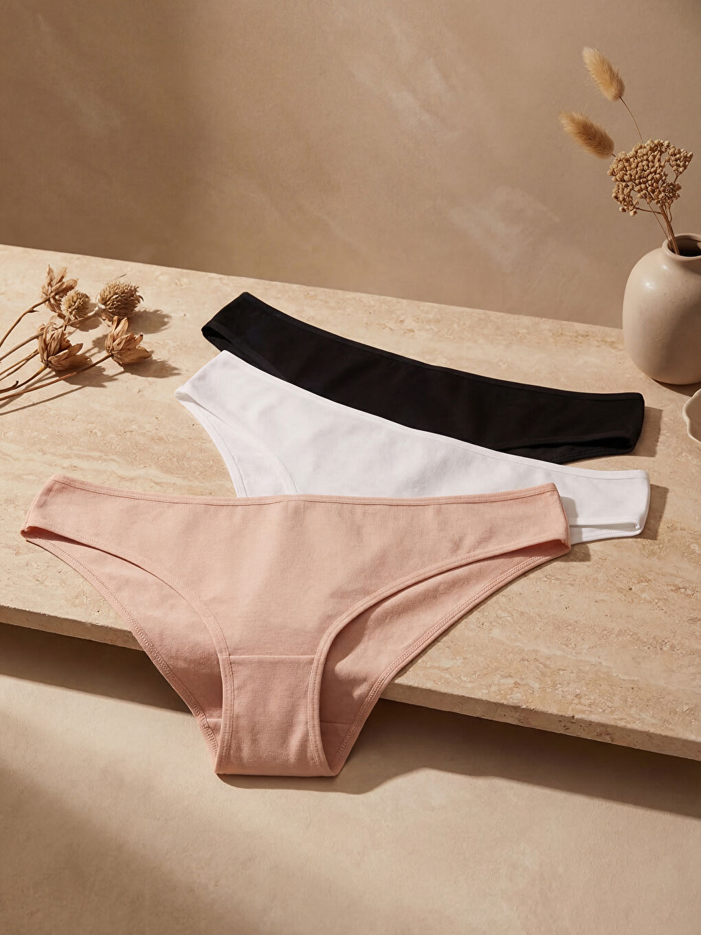 Plain Brazilian Knickers 3-Pack