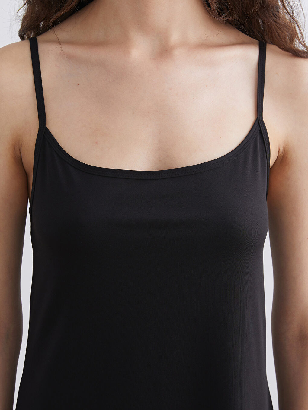 Сорочка с U-образным вырезом, однотонная, с ремешками, для женщин-4