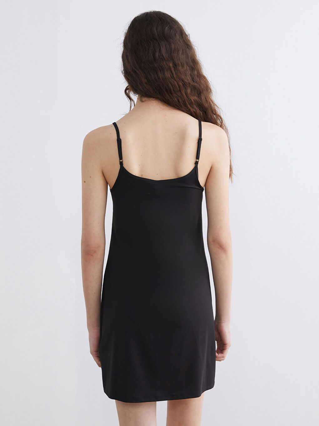 Сорочка с U-образным вырезом, однотонная, с ремешками, для женщин-6