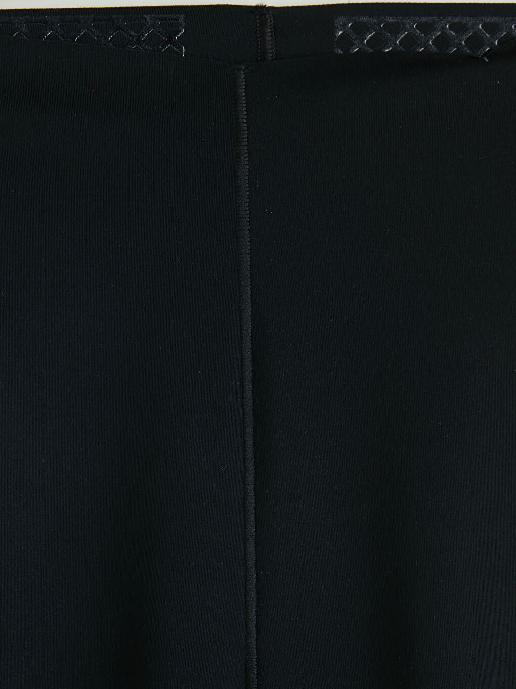 Siyah Yüksek Bel Düz Külot Korse-2